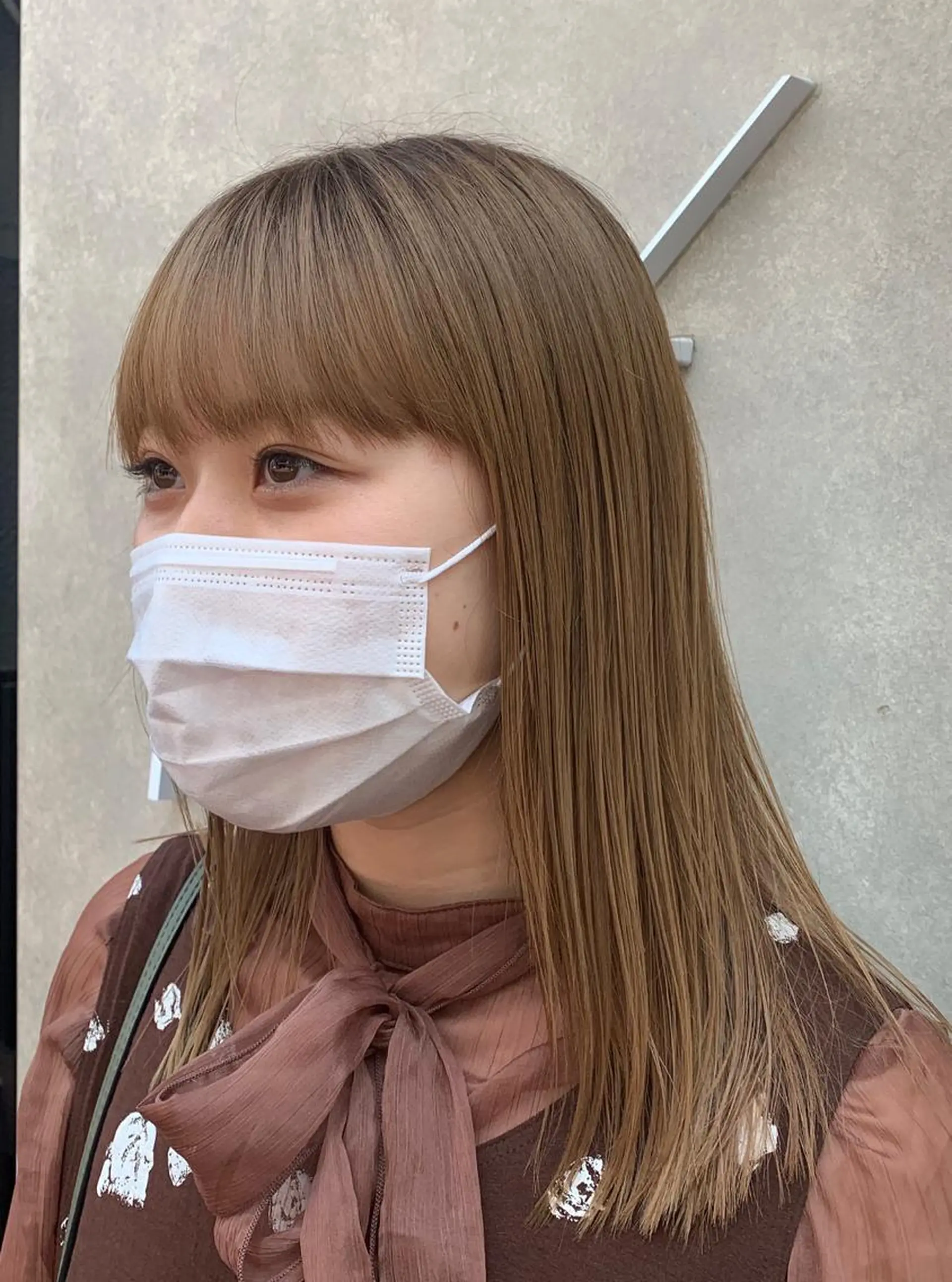 ミディアム カラー ベージュカラー ブリーチ 髪質改善 トリートメント トリートメント Kureha/ネイル トレンドヘアのヘアスタイル