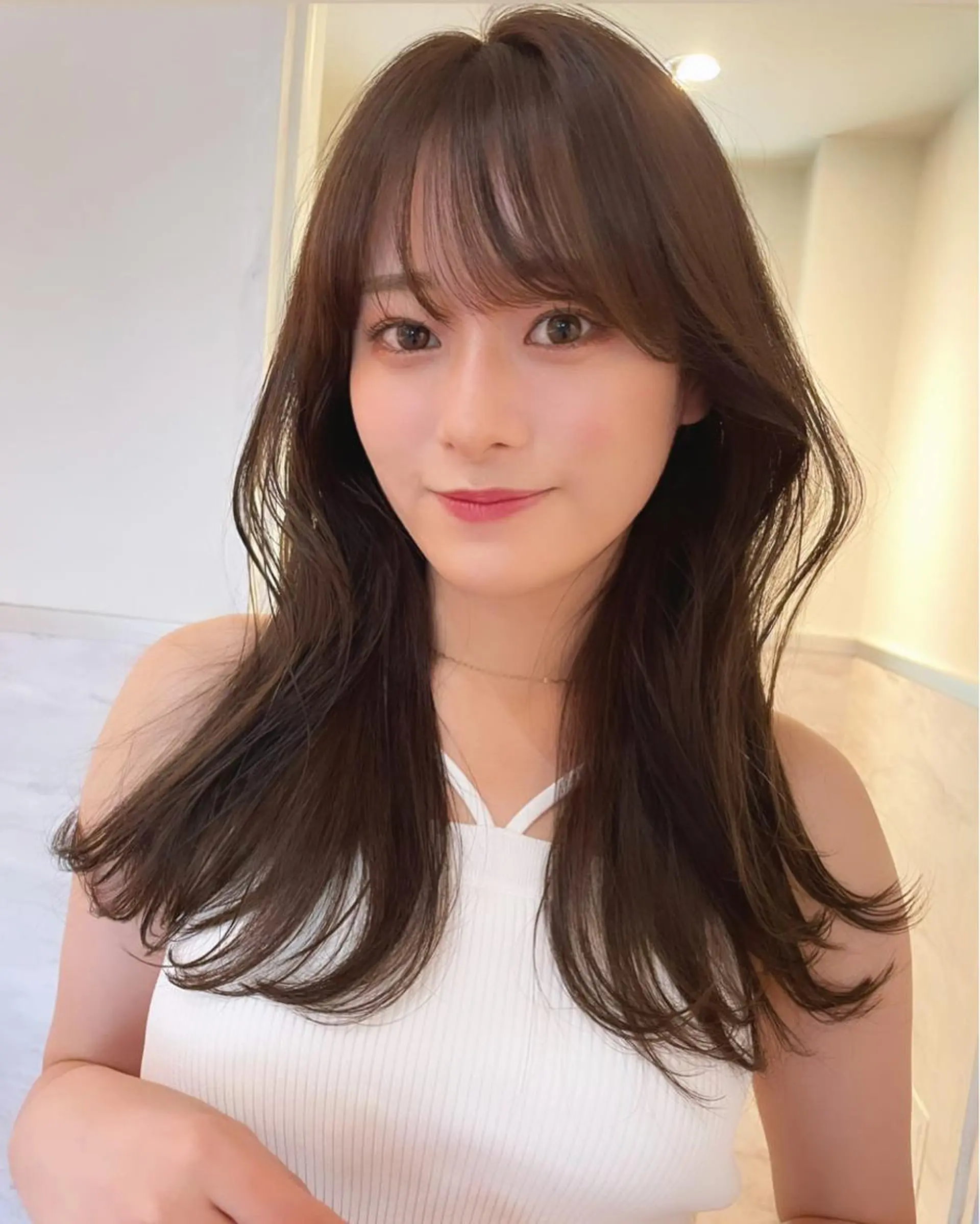 セミロング カラー 🫧透明感ヘア🫧 🧸竹花　彩希🧸のヘアスタイル