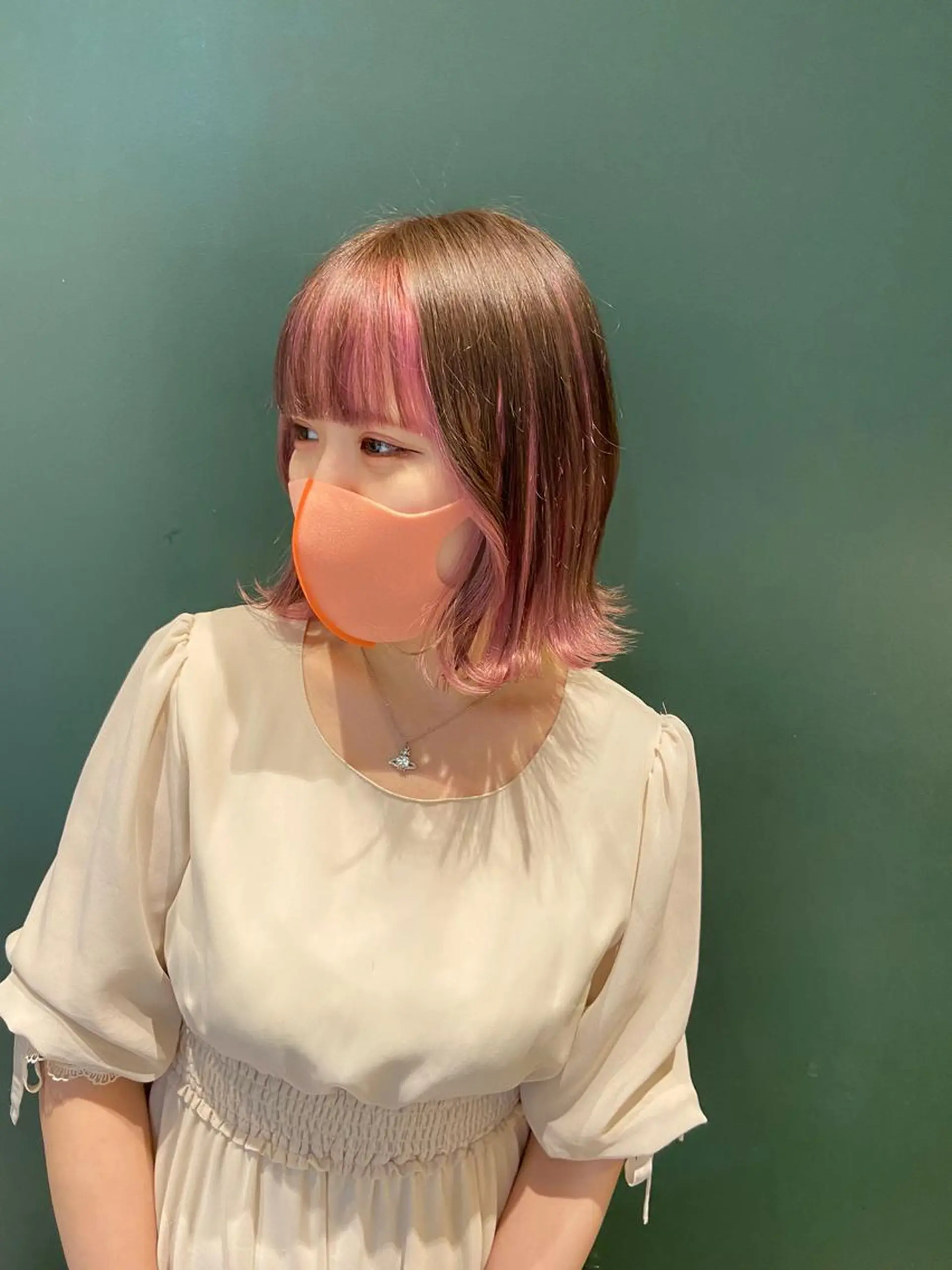 ミディアム カラー ピンクカラー amie   水戸所属・レイヤー💧艶髪 💧Syotaのヘアスタイル