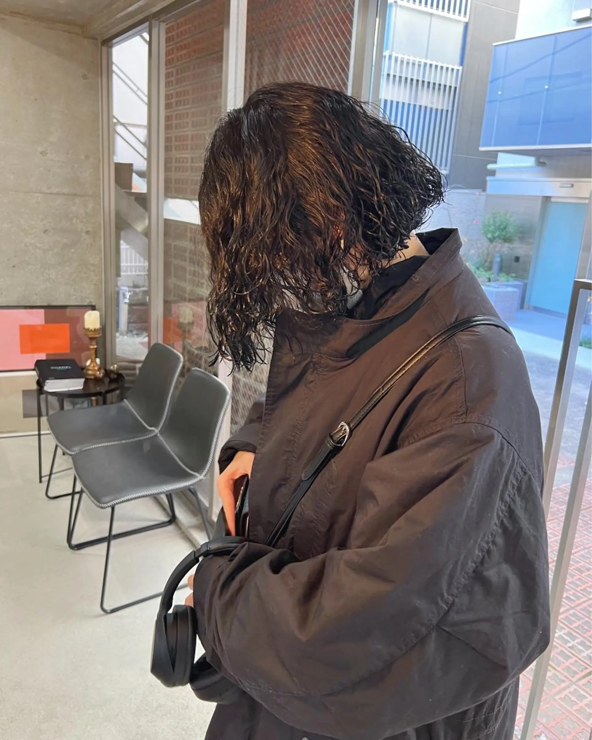 ショート パーマ ボブパーマコテ巻き風 パーマNo1深江秀平のヘアスタイル