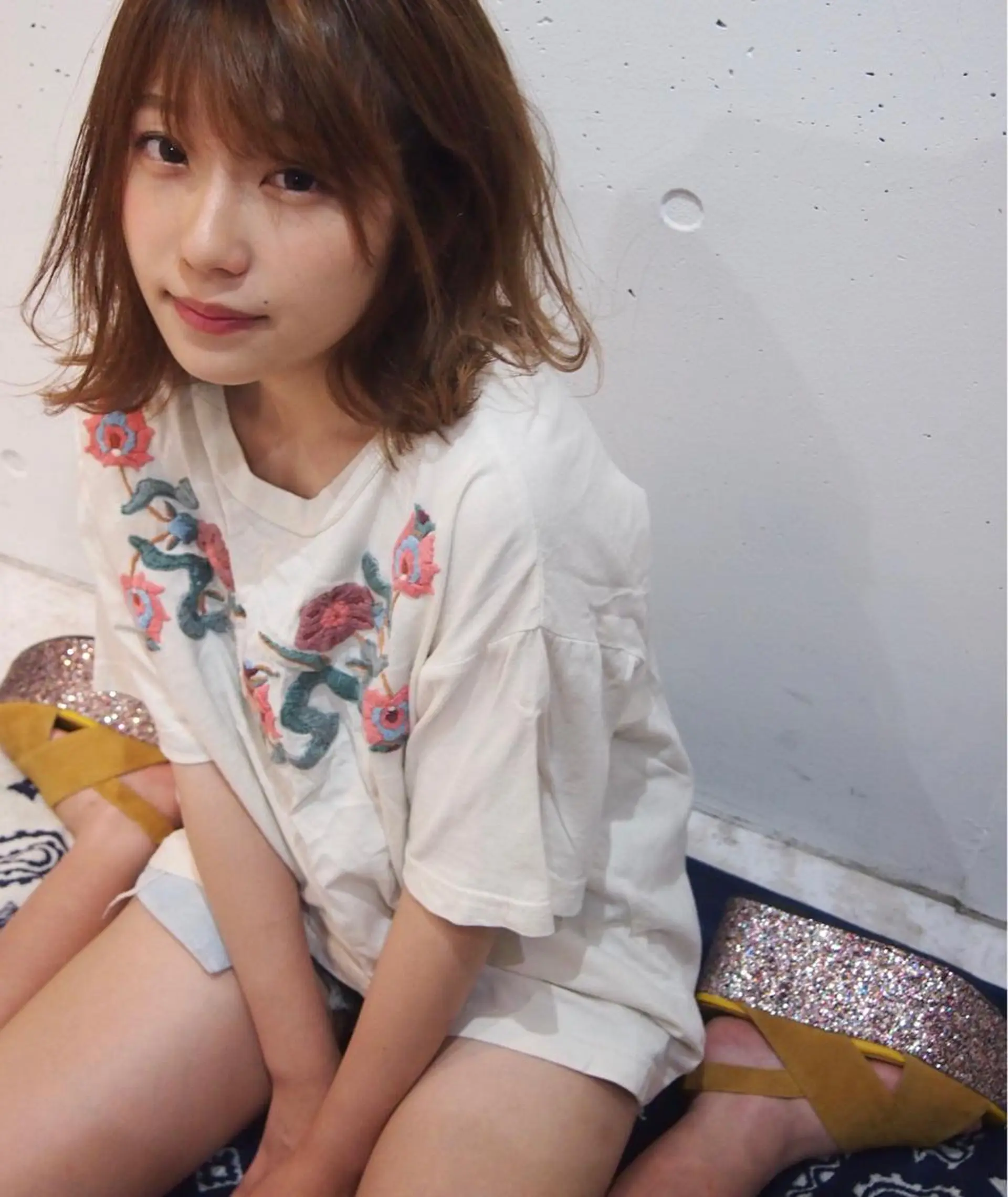 ミディアム カラー シンプル+αな デザインを 松崎陸のヘアスタイル