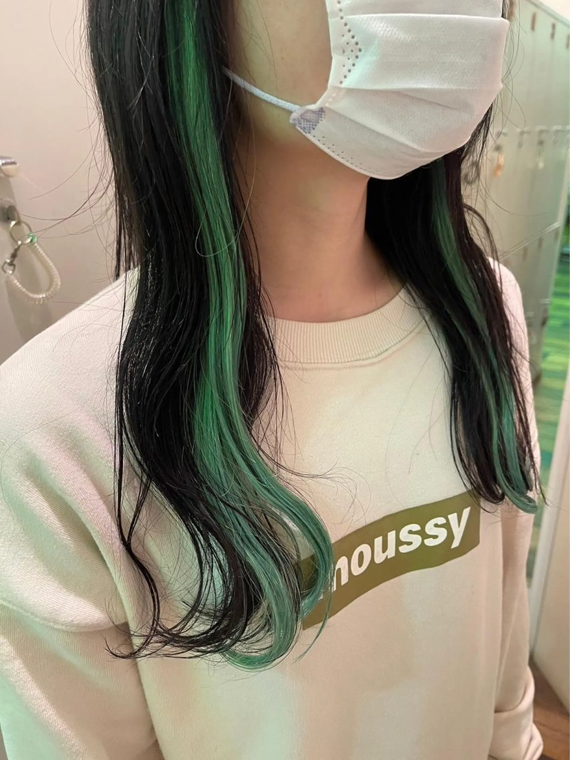 ロング カラー エクステ/ハイトーン /レイヤーカットのヘアスタイル