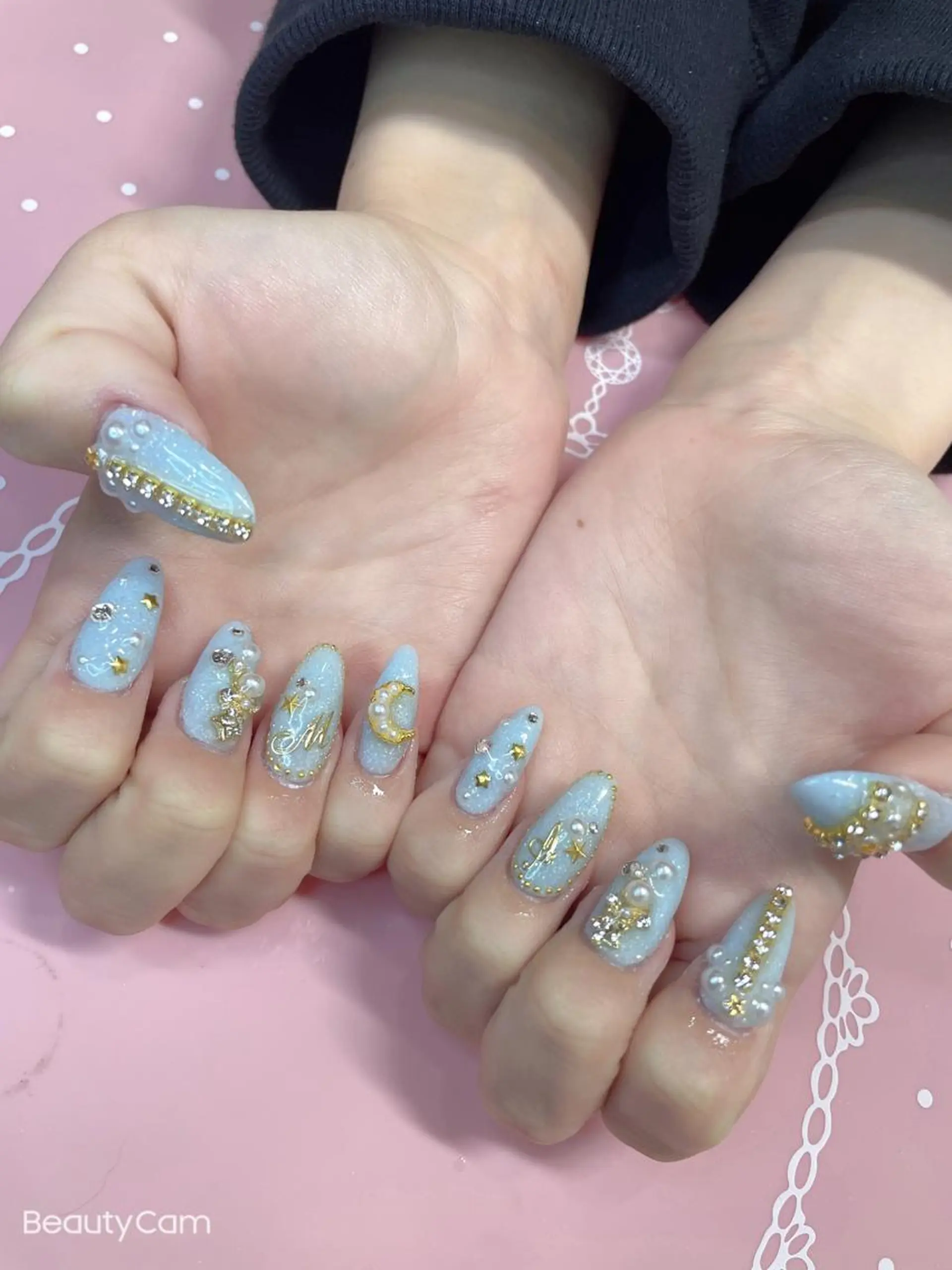 ミディアム ネイル ハンドネイル 《LB》ラブリエ Nail&eyeのマツエク・マツパデザイン