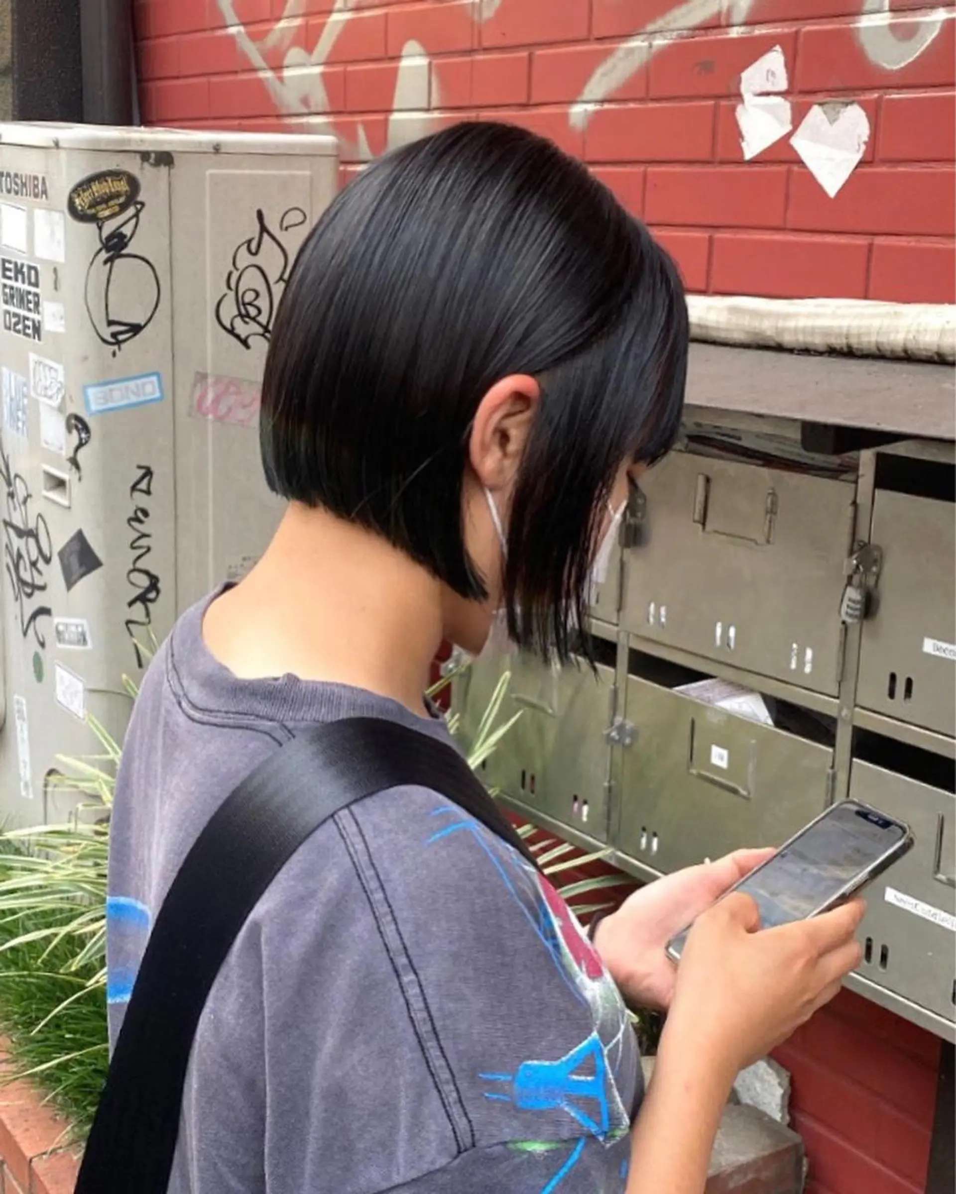 ショート ボブ F-card所属・shiga mariaのヘアスタイル