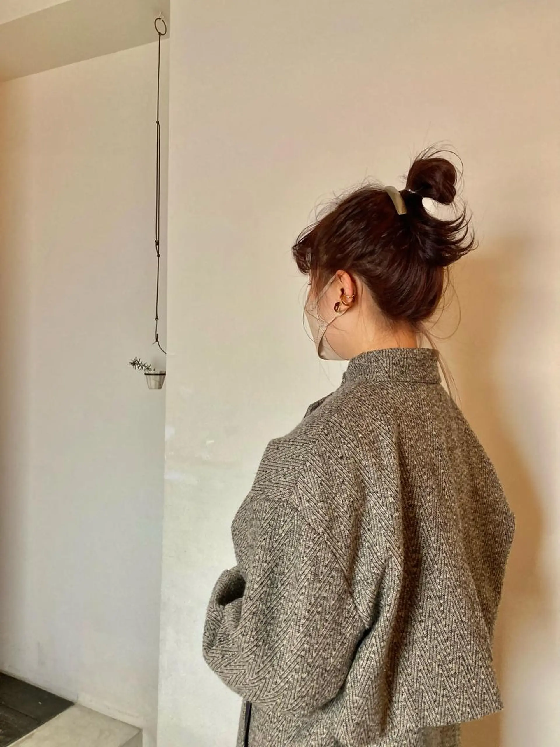 ミディアム カラー ボルドーカラー 前川 華恋 / room3のヘアスタイル