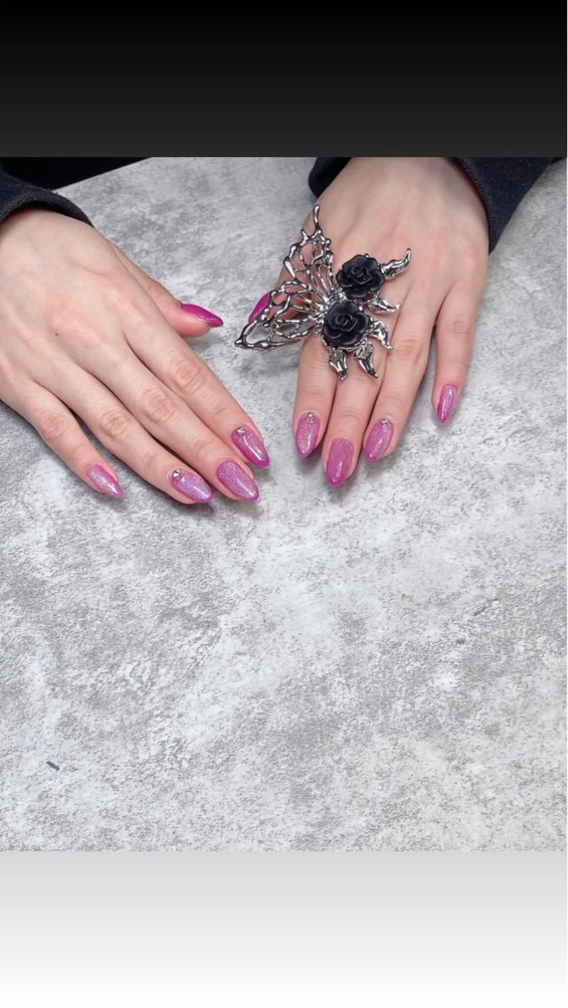 ミディアム 韓国風ヘア めぐみのネイルサロン 惠のネイルデザイン