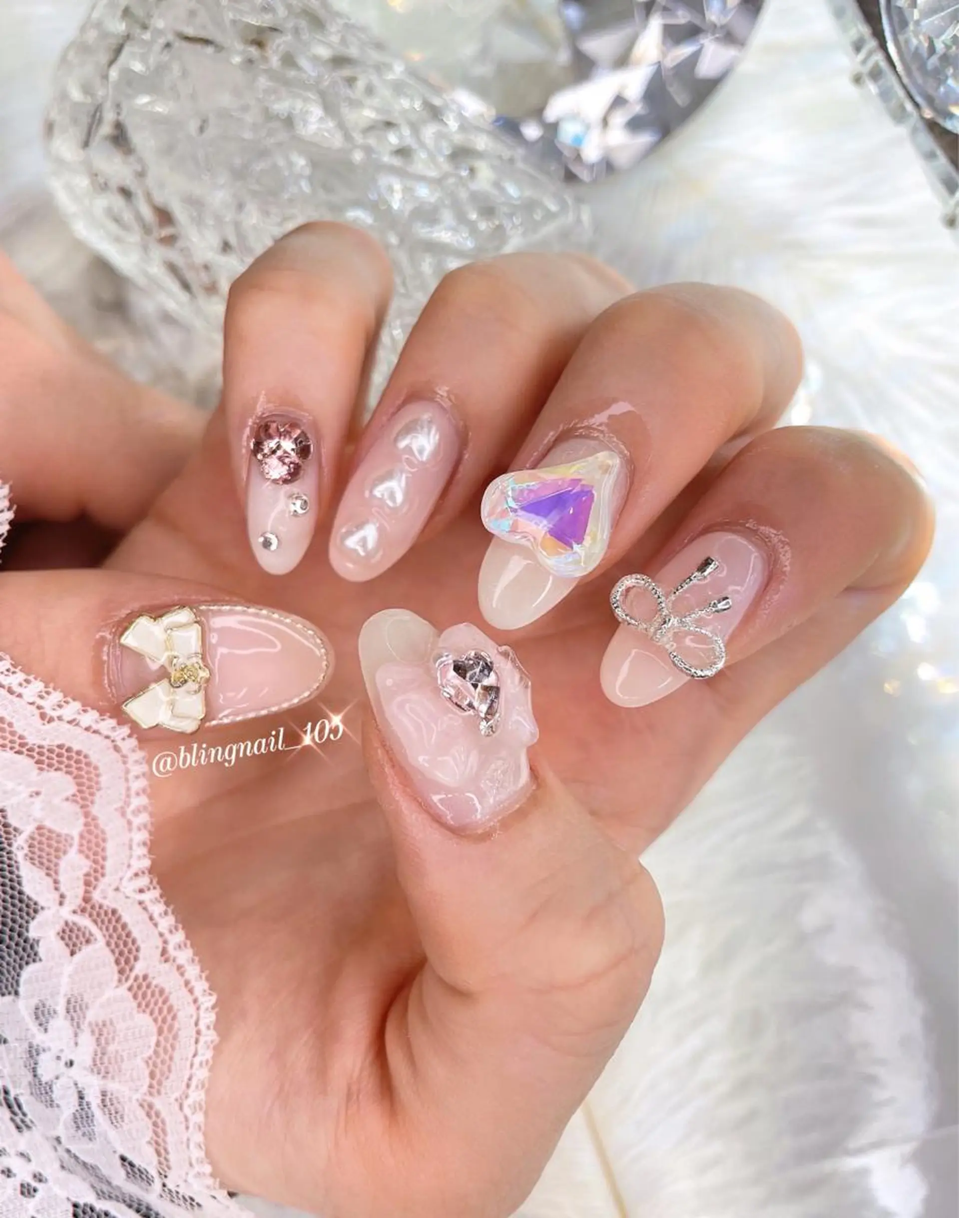 ネイル 23時まで❤︎韓国、 ワンホンネイルのネイルデザイン