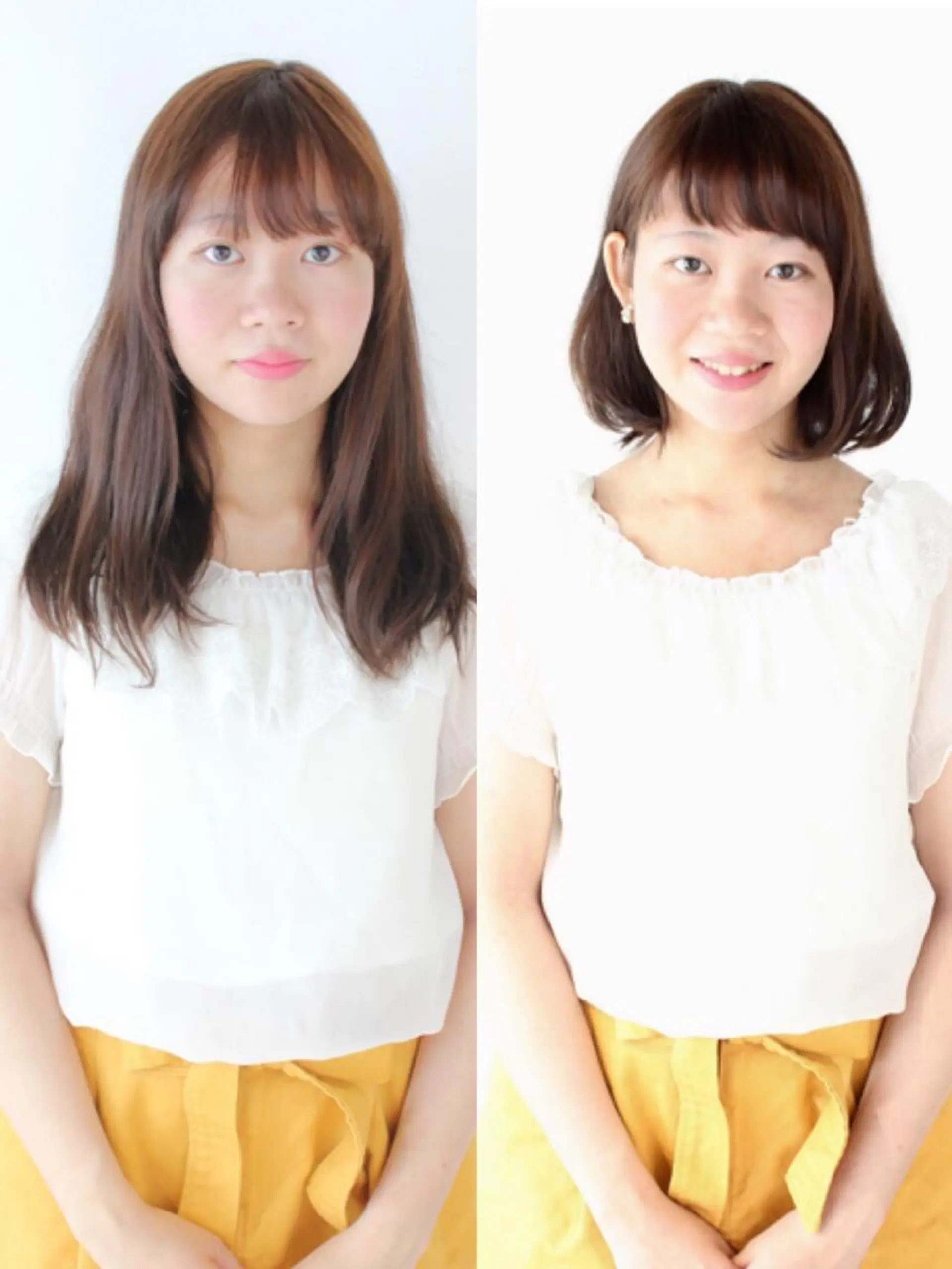 ミディアム 河野 薫のヘアスタイル