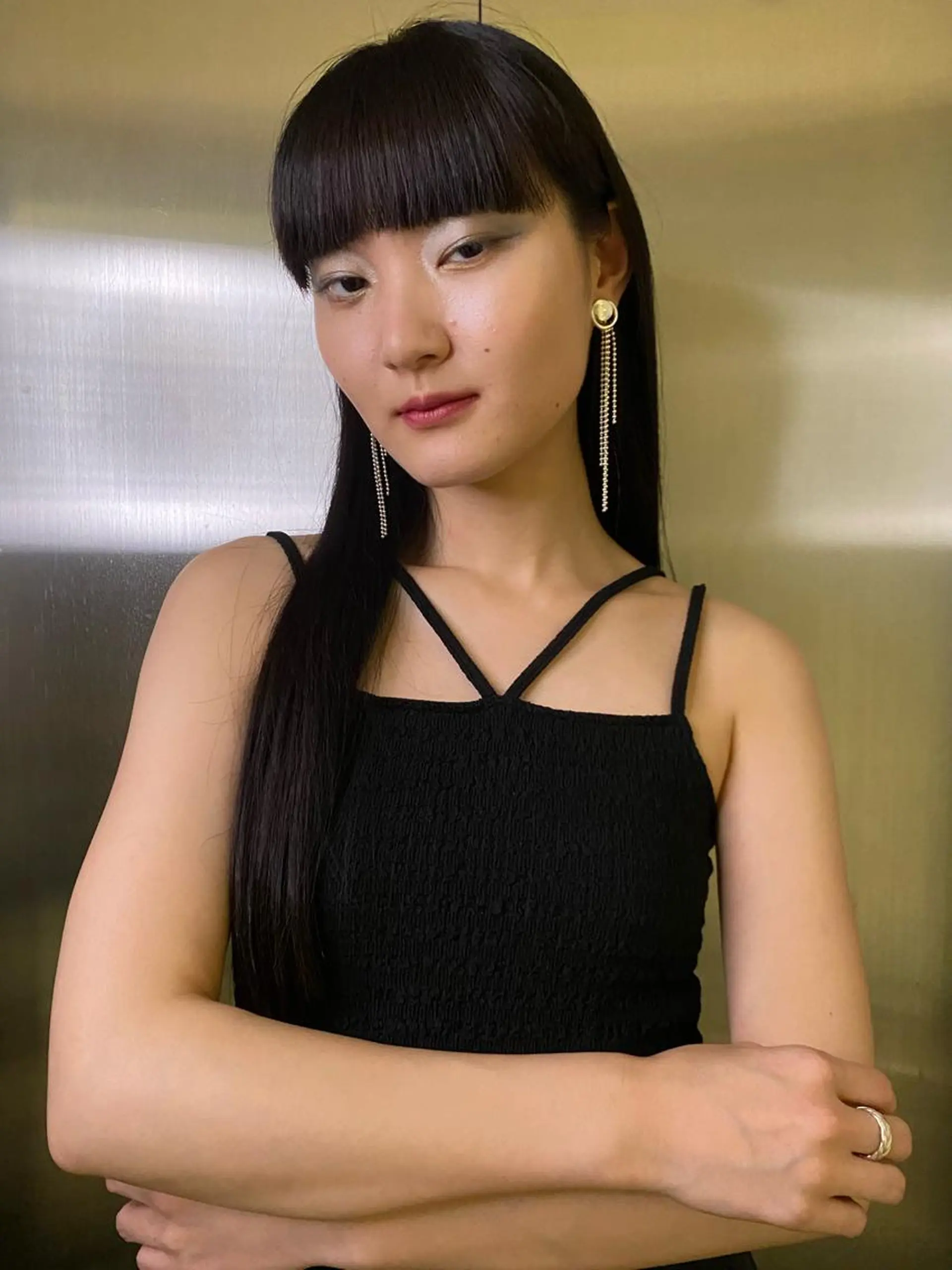 ロング 飯ヶ谷 成海のヘアスタイル