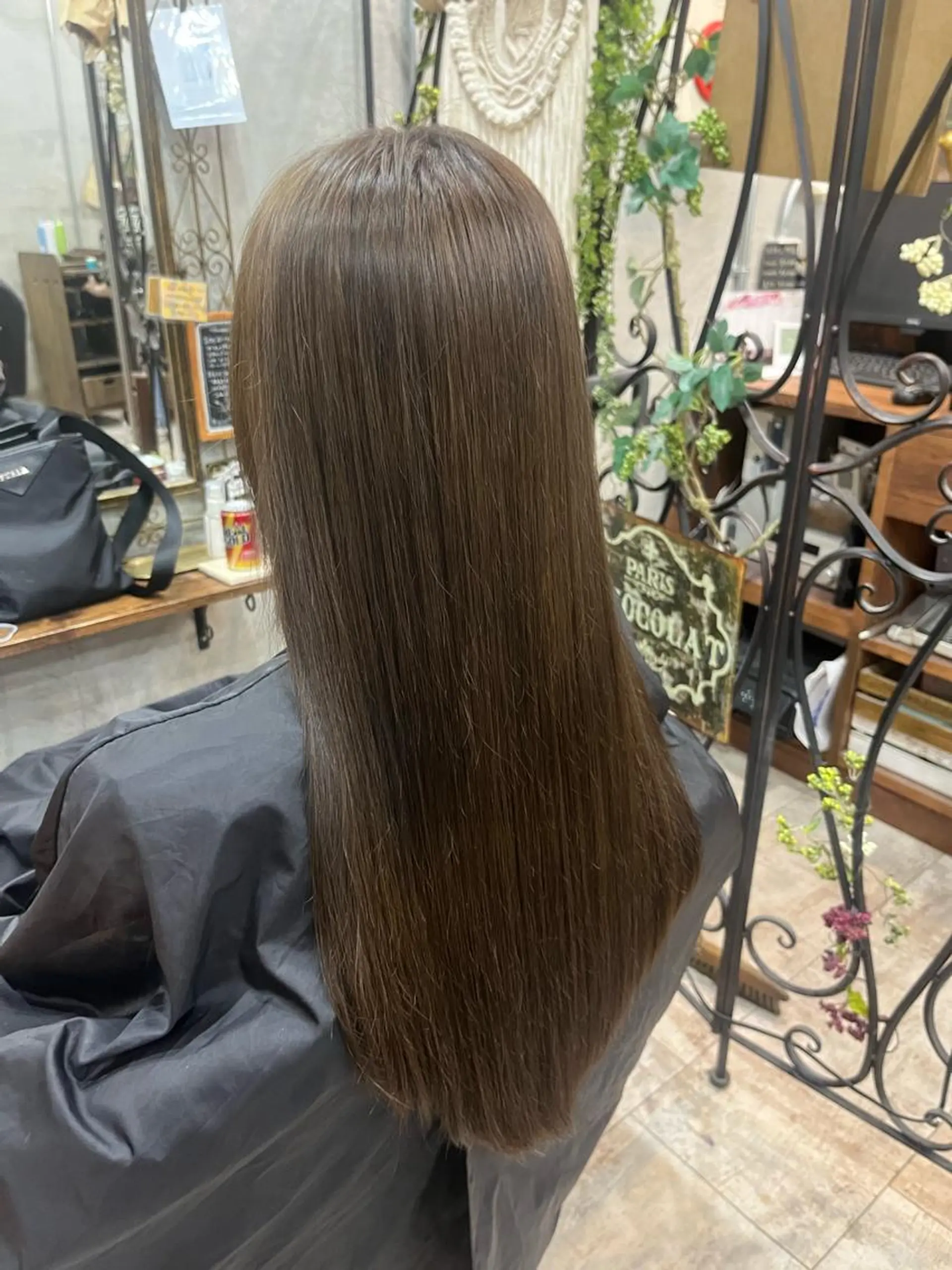 ロング カラー 艶髪/ハイトーン/ ヘアセット/モエノのヘアスタイル