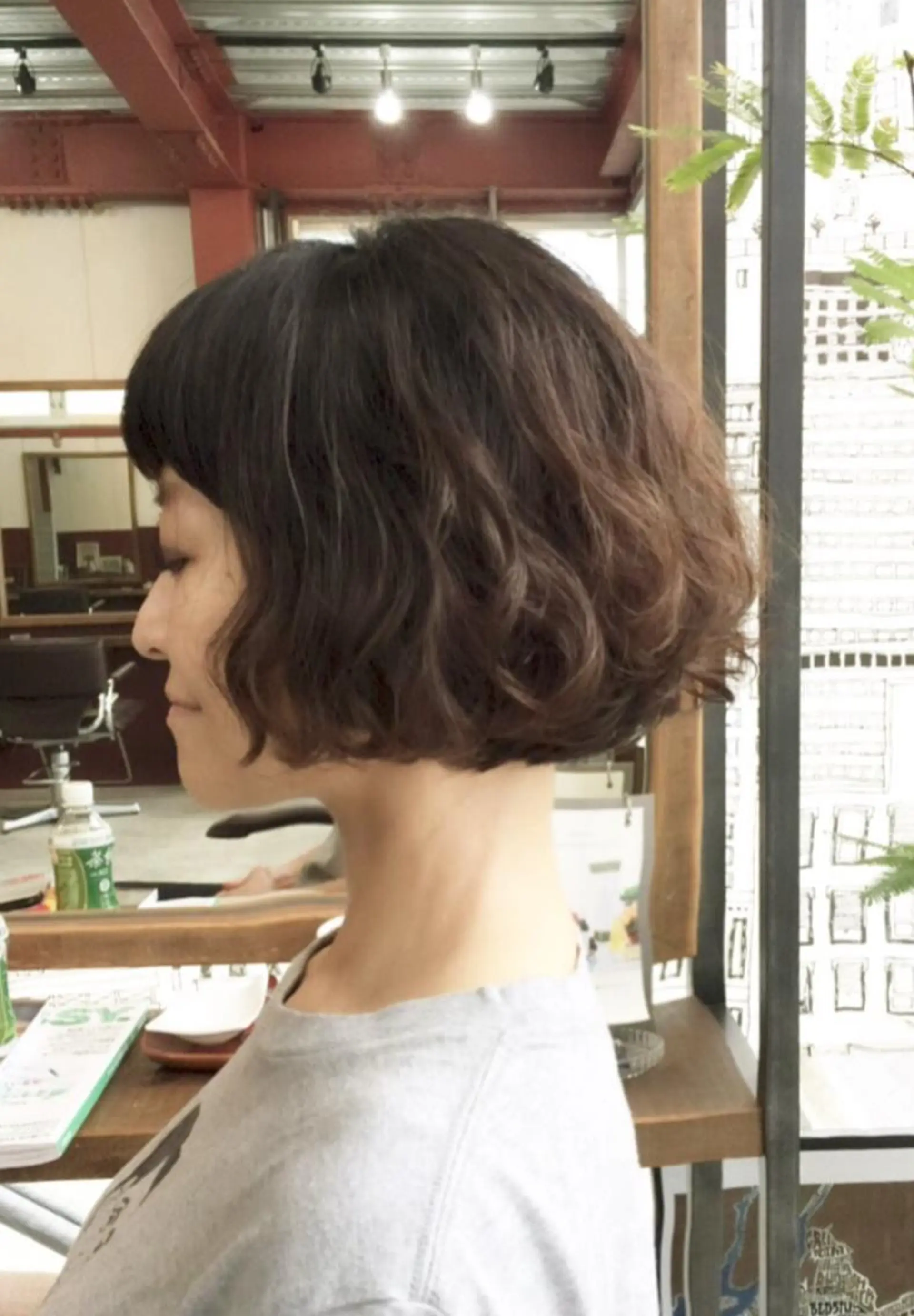 ショート パーマ 福地 礼奈のヘアスタイル