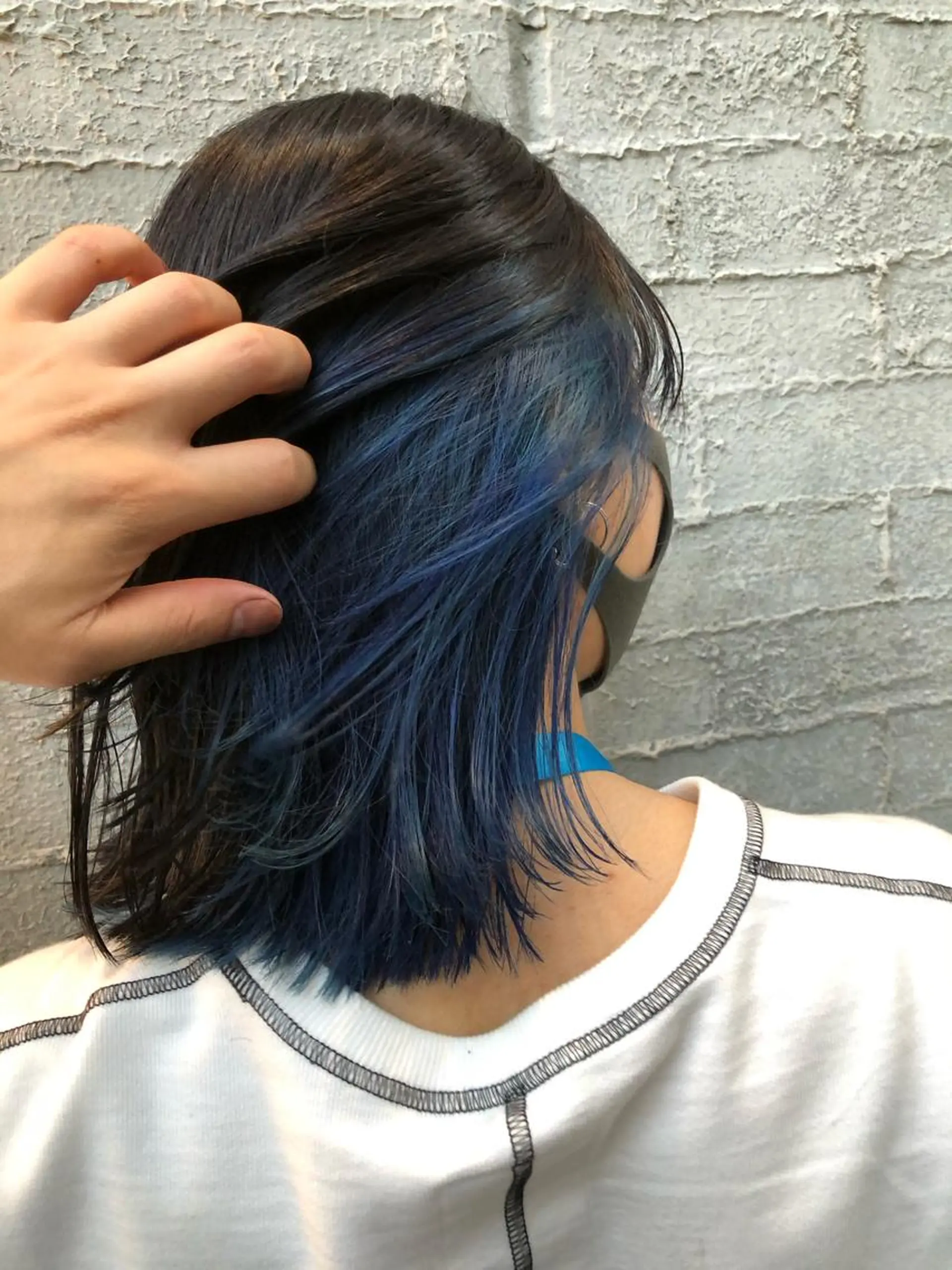 ミディアム ブリーチ毛矯正.髪質 改善.髪にドラマをのヘアスタイル