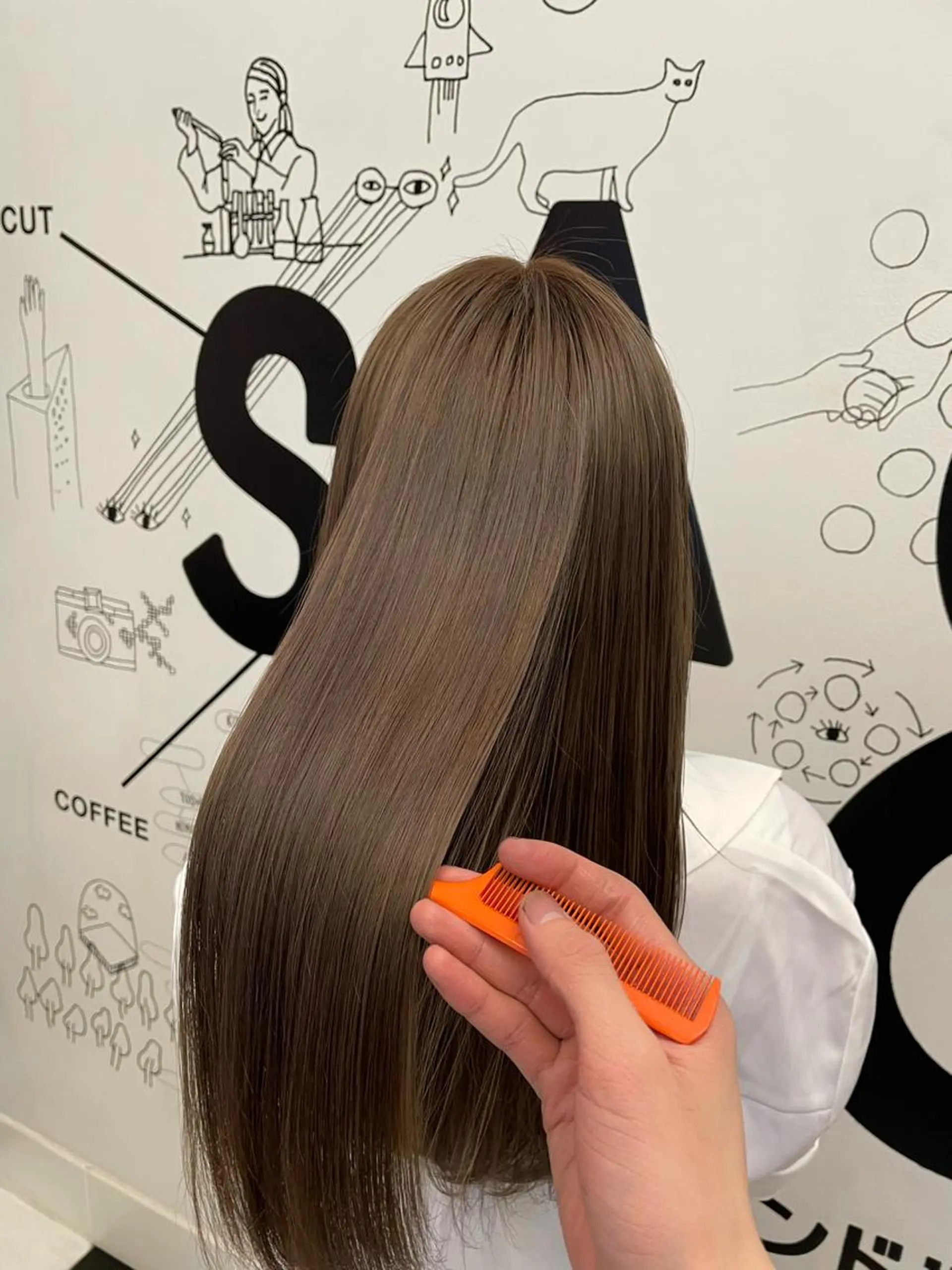 ロング カラー ベージュカラー 透明感カラー 髪質改善 トリートメント ヘアカラー トリートメント ⚡️学芸大学 川上拓真⚡️のヘアスタイル