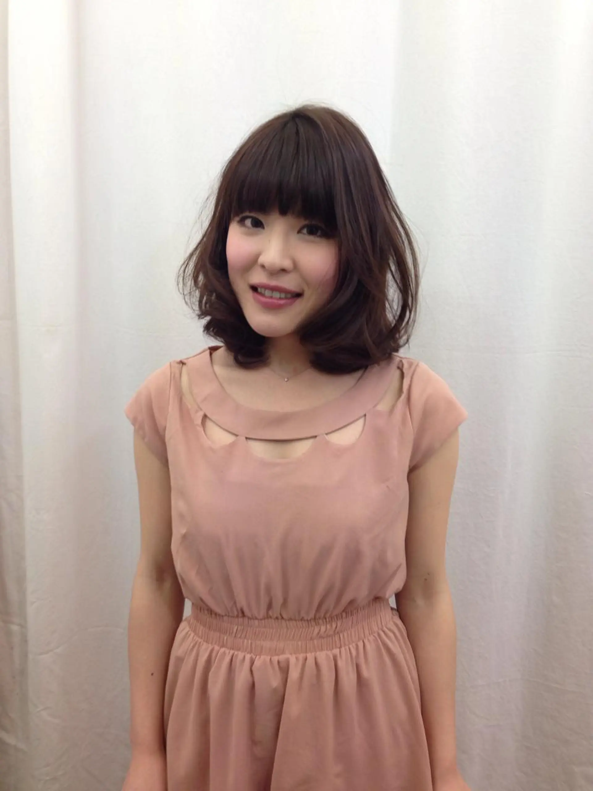 ミディアム カラー パーマ ミディアムパーマ ボブ ★BELLKA関口 聡★のヘアスタイル