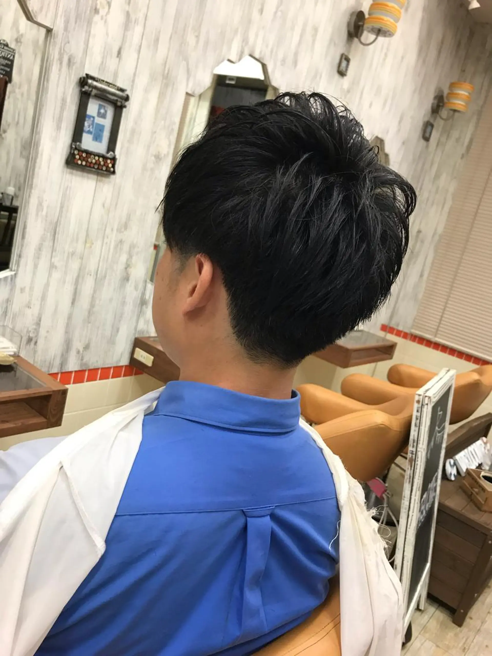 ショート メンズ マッシュ 刈り上げ Amor等々力所属・佐藤 三四郎のヘアスタイル