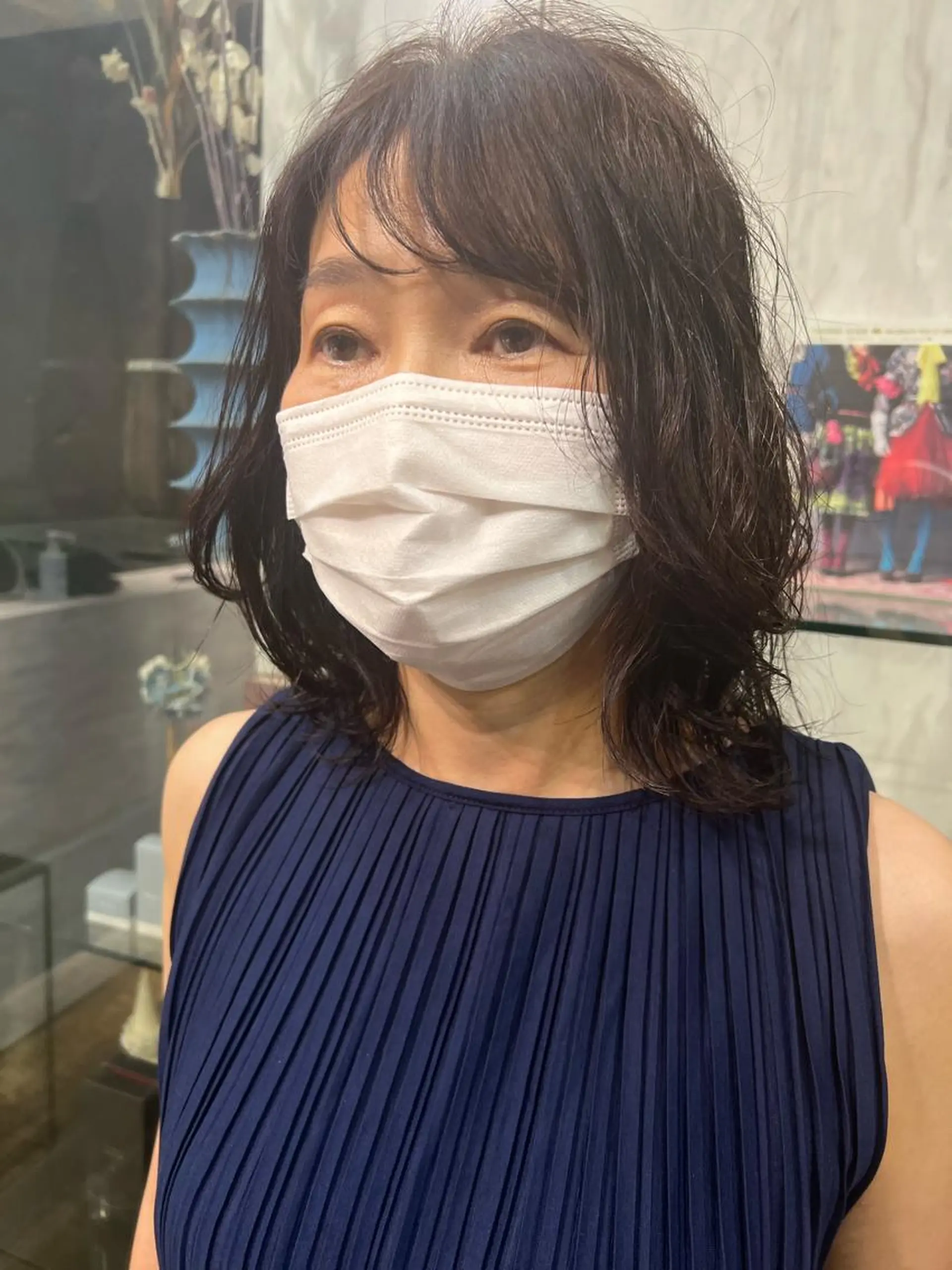 ミディアム パーマ ミディアムパーマ パーマ ROBBY所属・松井美樹/似合わせ ガーリー・韓国のヘアスタイル