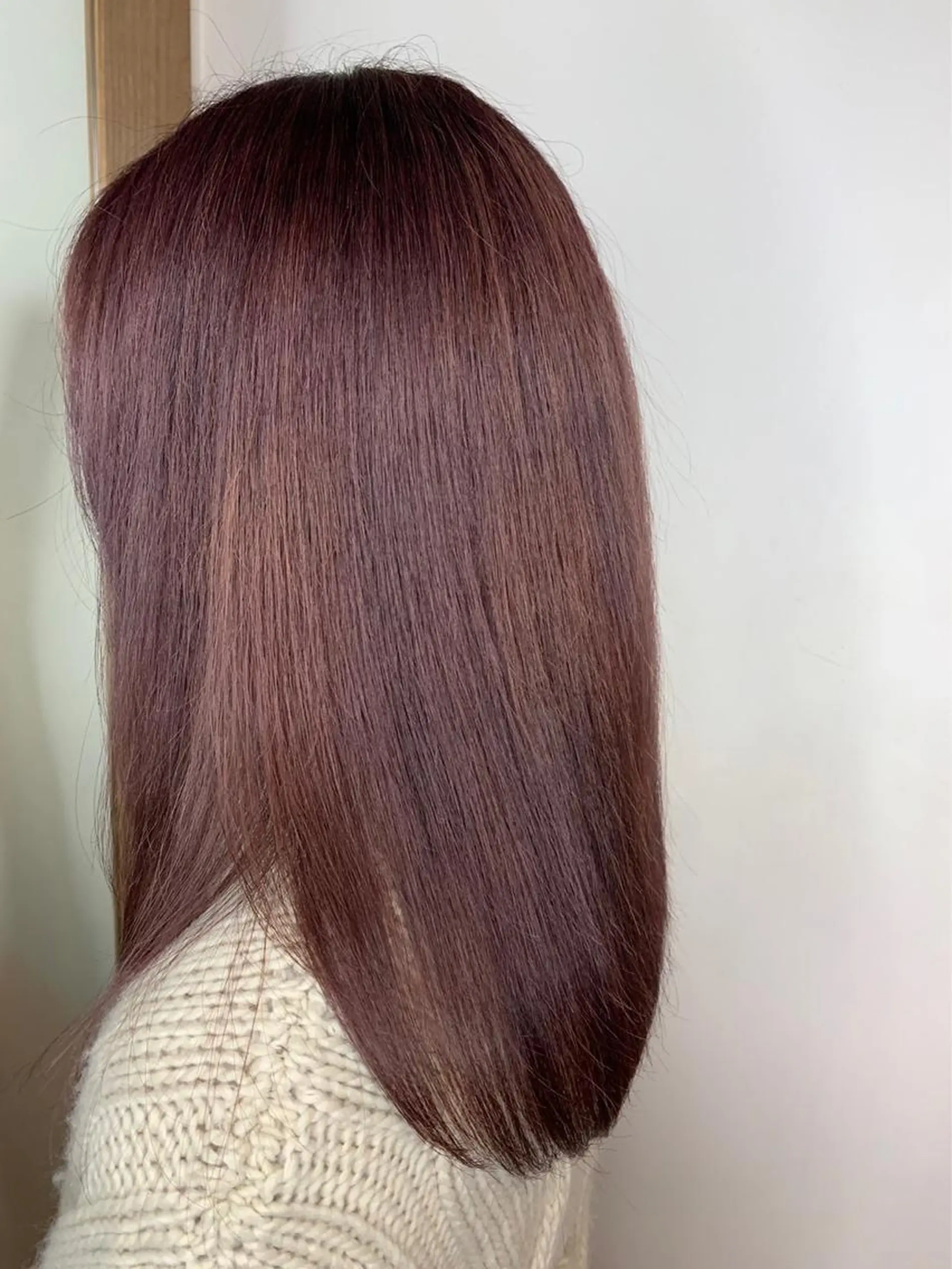 セミロング カラー 🌙透明感カラー／ 丁寧施術｜松本のヘアスタイル