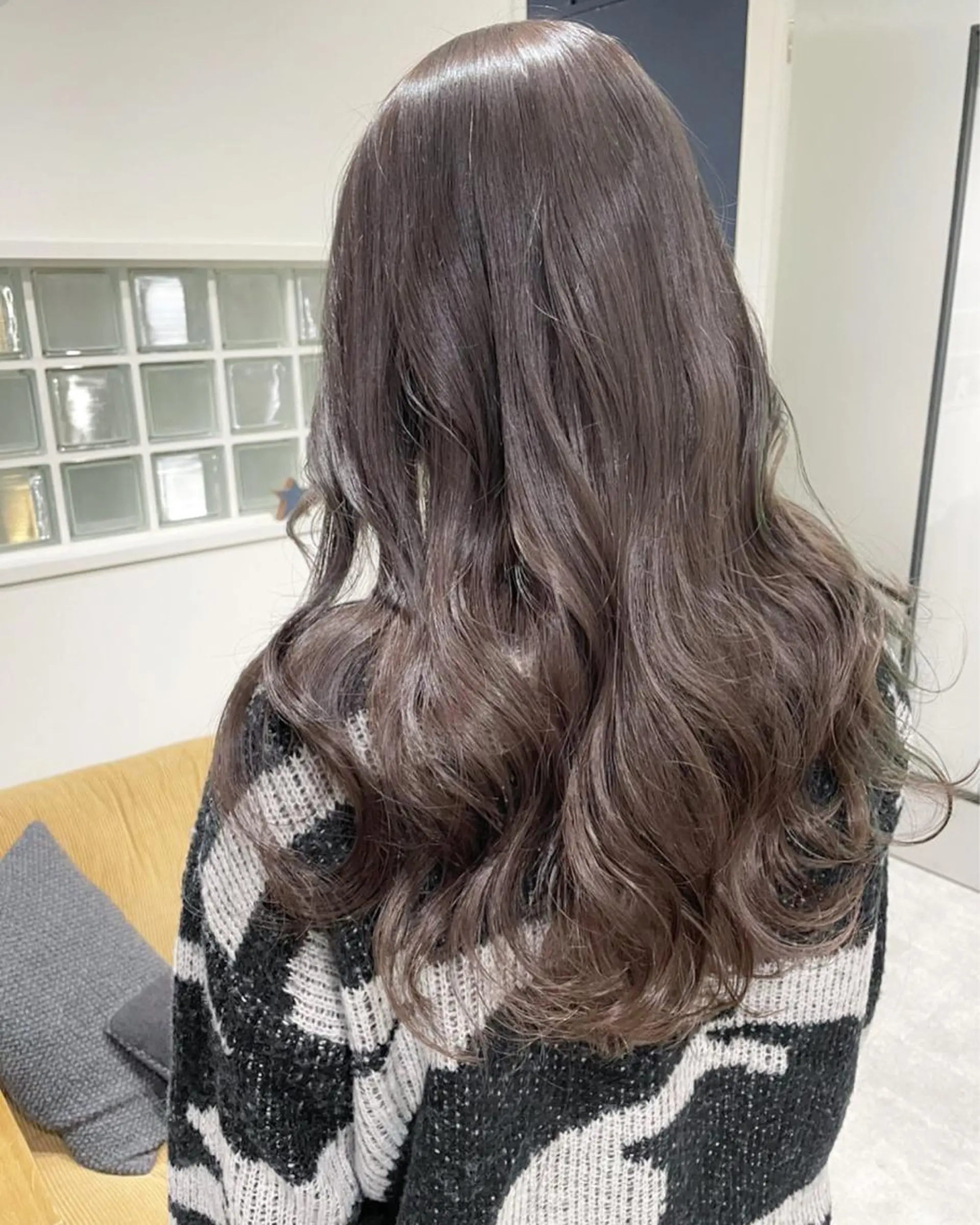 ロング カラー アッシュ ラベンダーカラー ラベンダーアッシュ JIL BLAN 京都所属・RU RIのヘアスタイル
