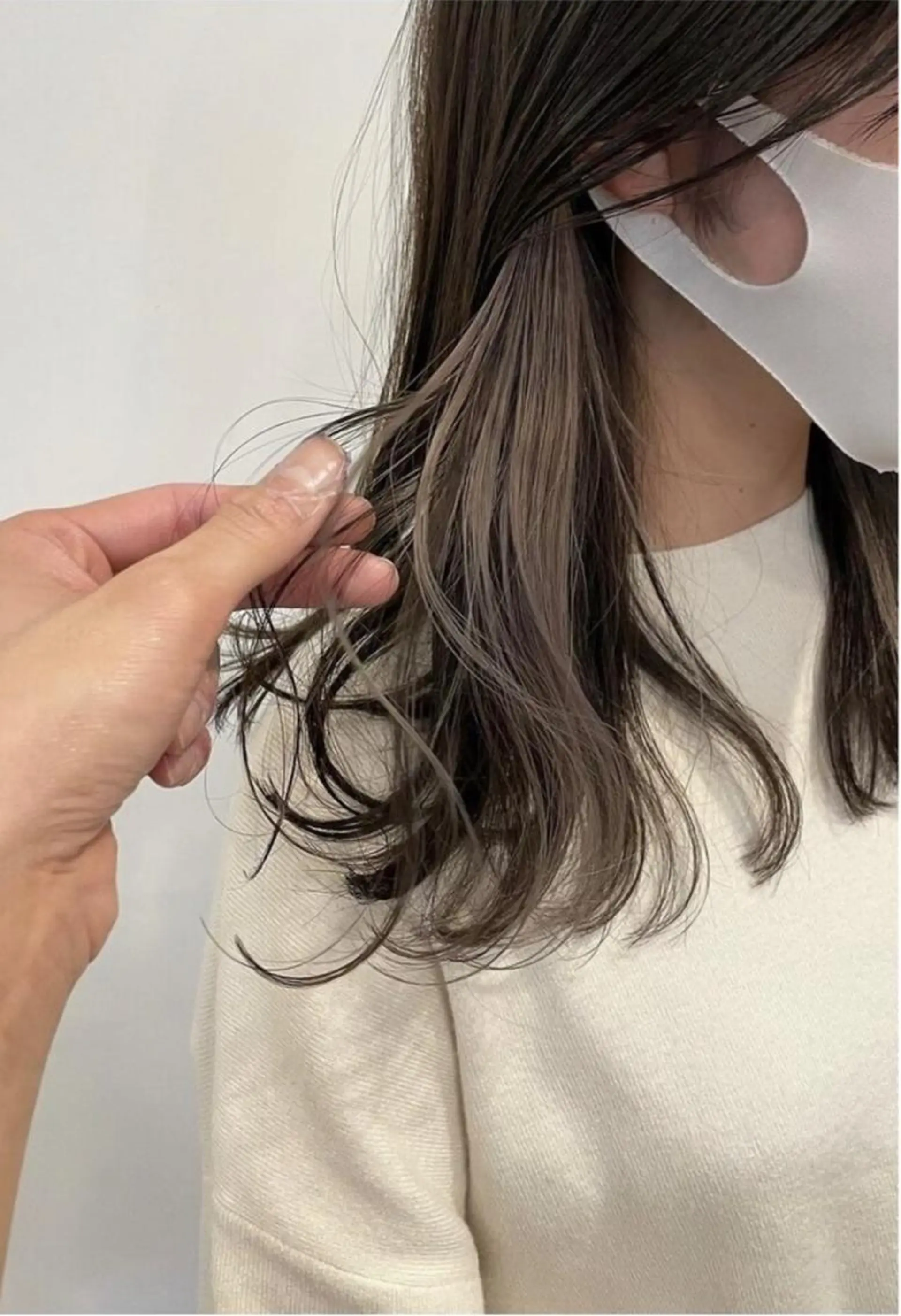 セミロング カラー ヘアカラー 梅田/柔らかカラー/ オオハシ リナコのヘアスタイル
