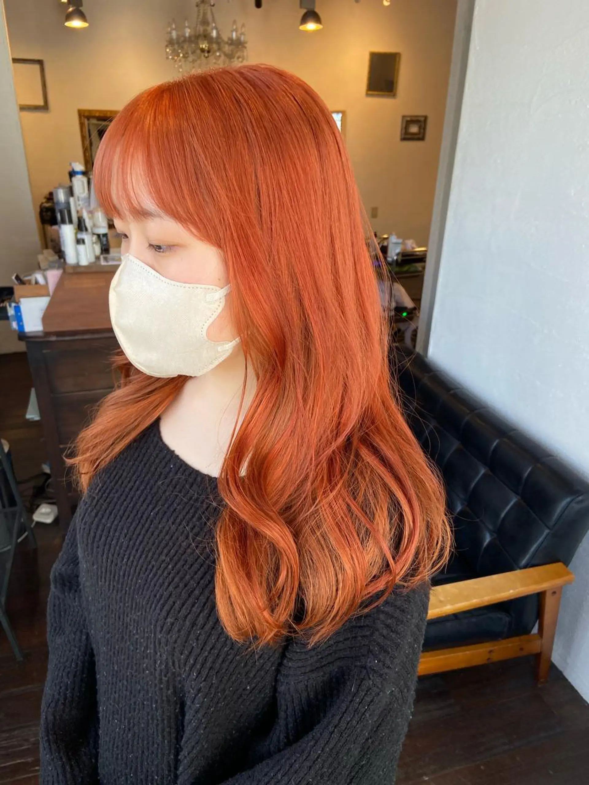 ロング カット ヘアカラー トリートメント aW HAIRカンノ カナエのヘアスタイル