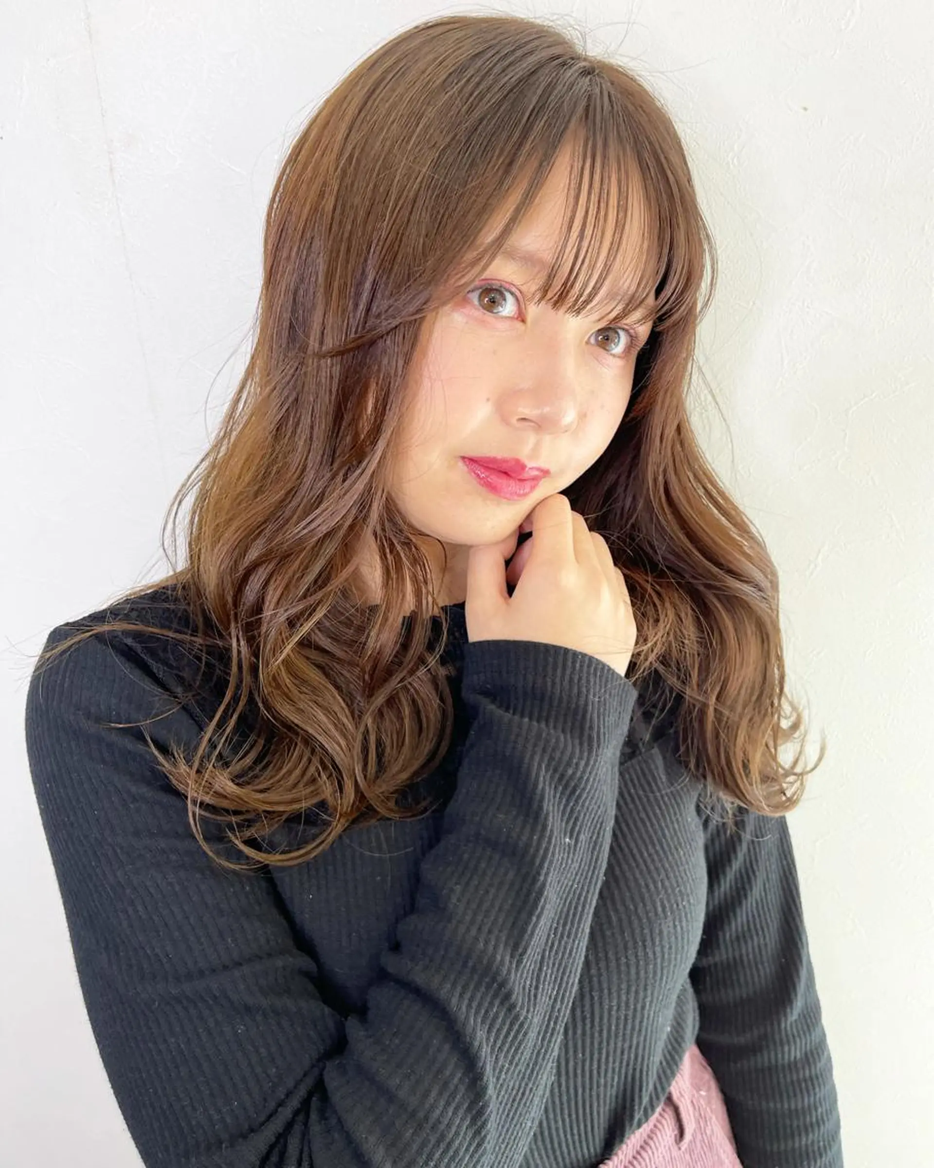 セミロング 剣持友希/ifh iizuka/高崎のヘアスタイル