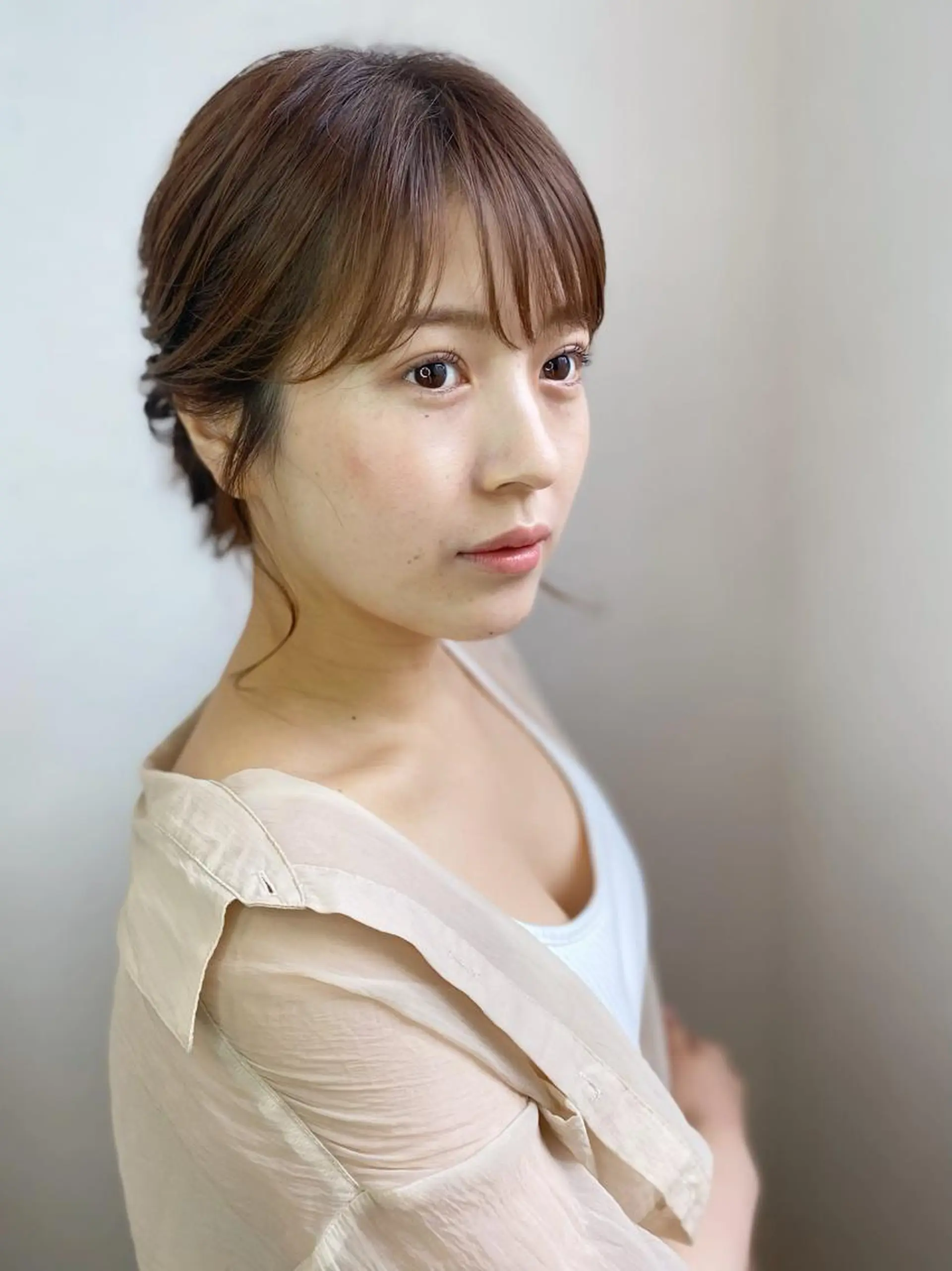 ミディアム ヘアアレンジ 結婚式・ブライダル ヘアセット 💓永坂　美由紀💓 Aujuaソムリエのヘアスタイル