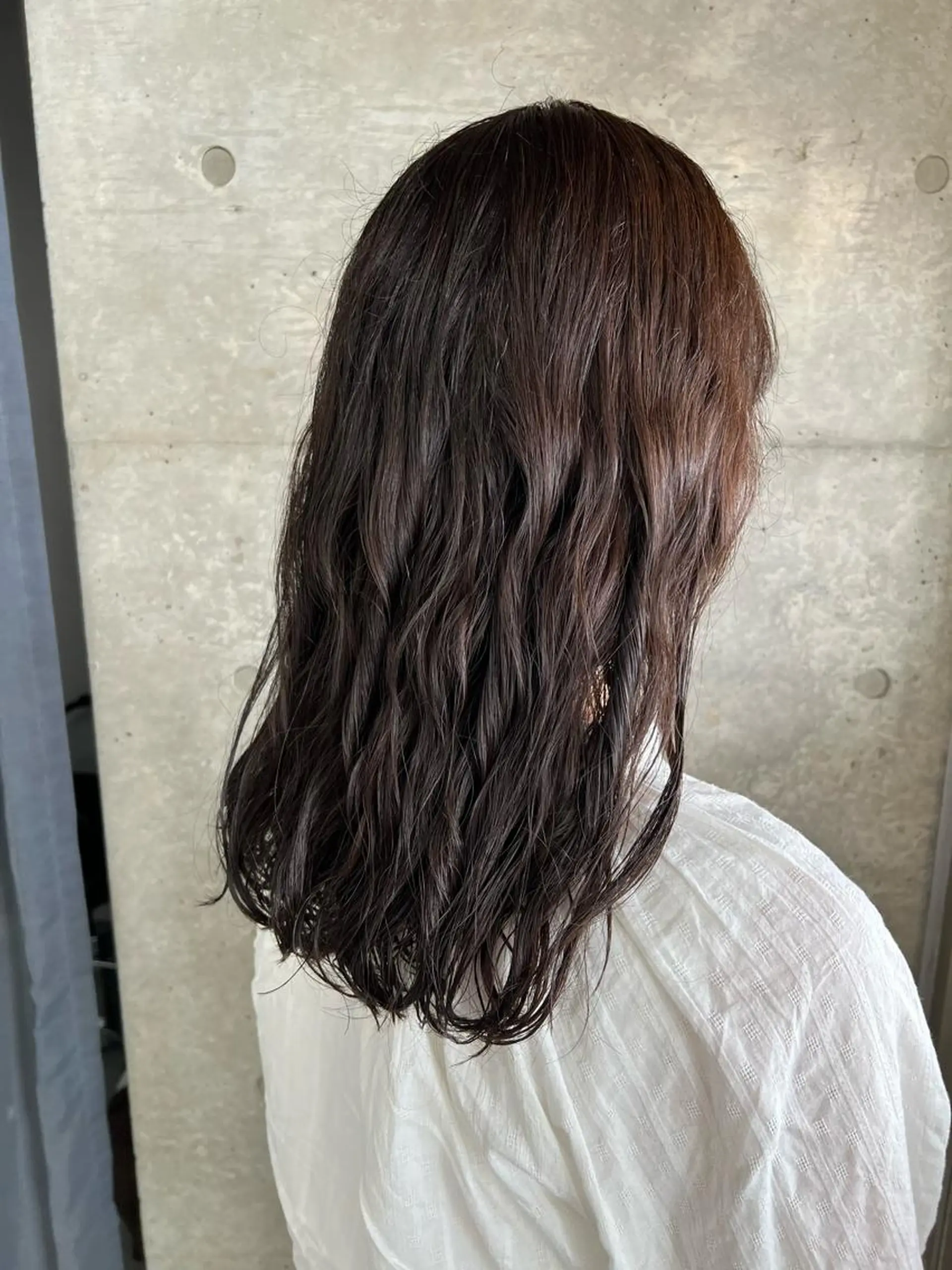 セミロング パーマ ボブパーマコテ巻き風 パーマNo1深江秀平のヘアスタイル