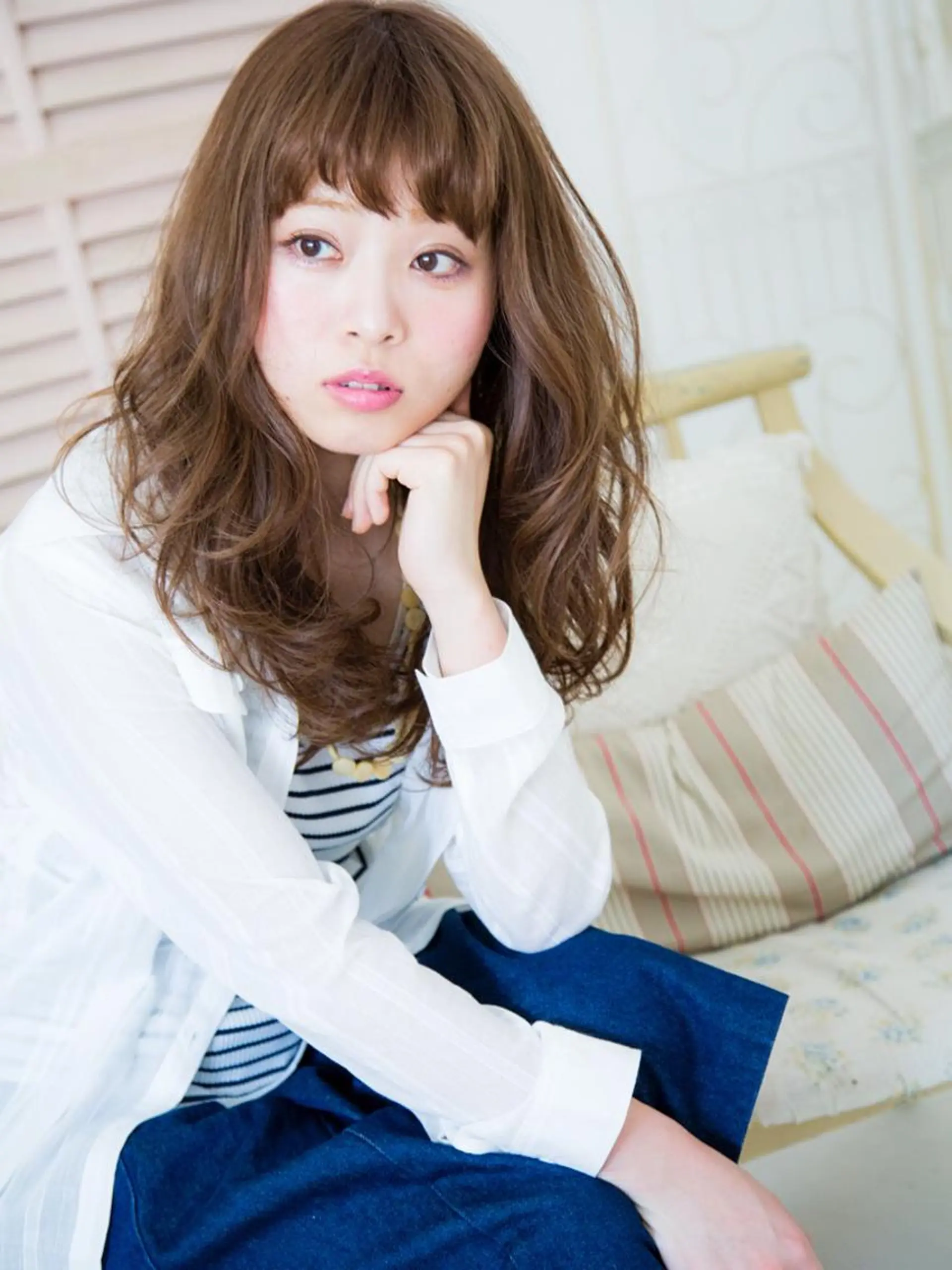 セミロング カラー パーマ ヘアアレンジ メンズ キッズ ネイル マツエク・マツパ premier modelsのヘアスタイル