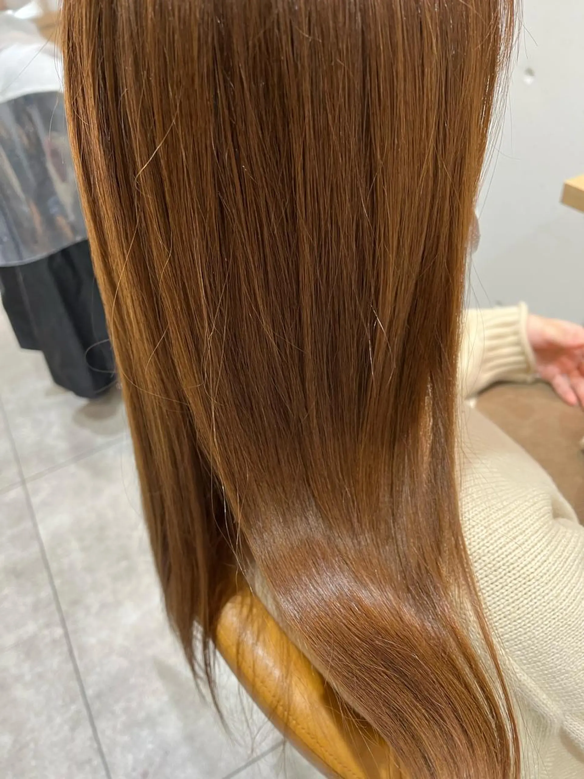 ロング 縮毛矯正 トリートメント 酸熱トリートメント 縮毛矯正 トリートメント 田辺 黎花のヘアスタイル