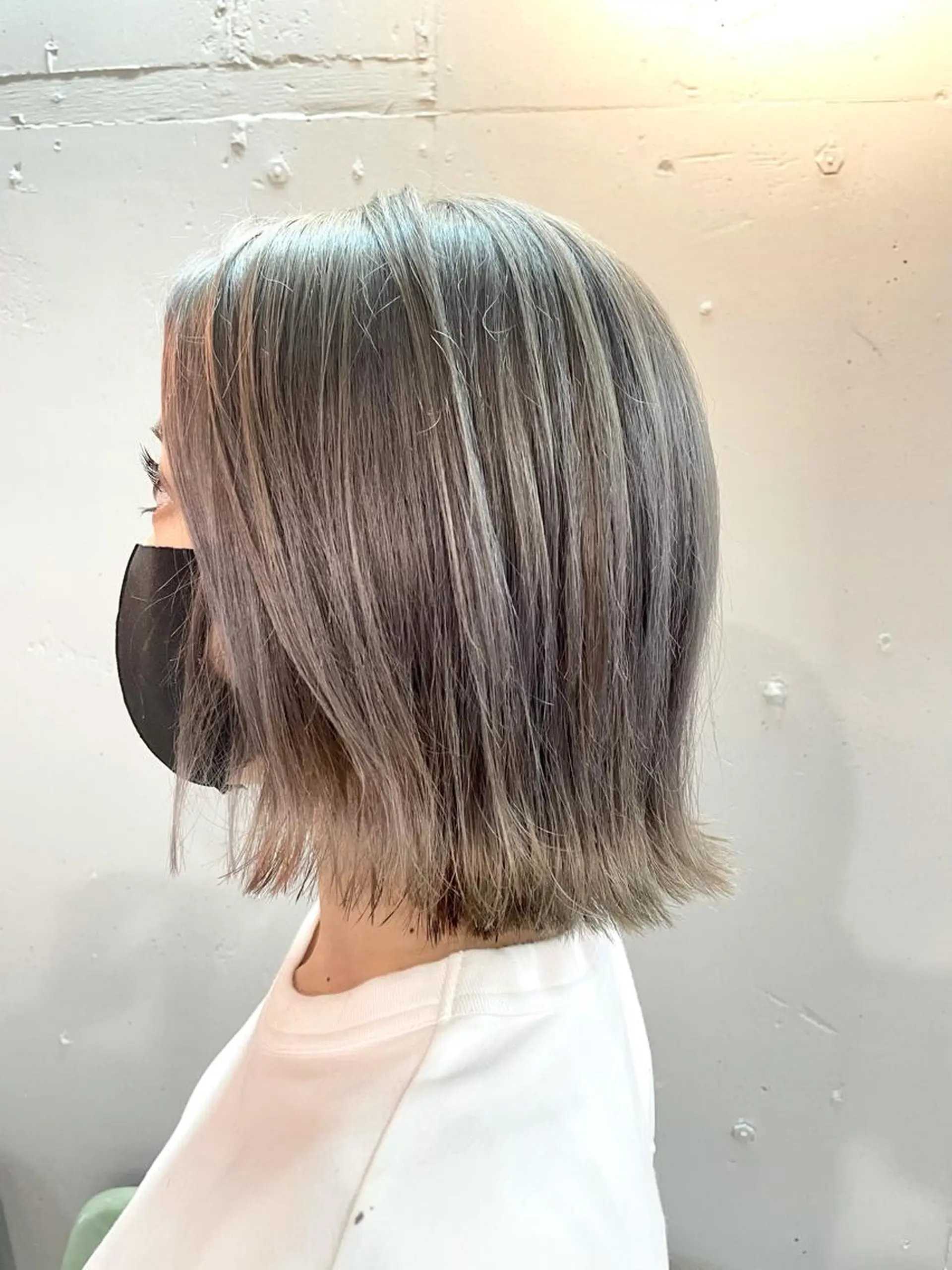 ミディアム ボブ 外ハネヘア ヘアカラー トリートメント 🍀アレンジ簡単ヘア ☘️石田万里奈🍀のヘアスタイル