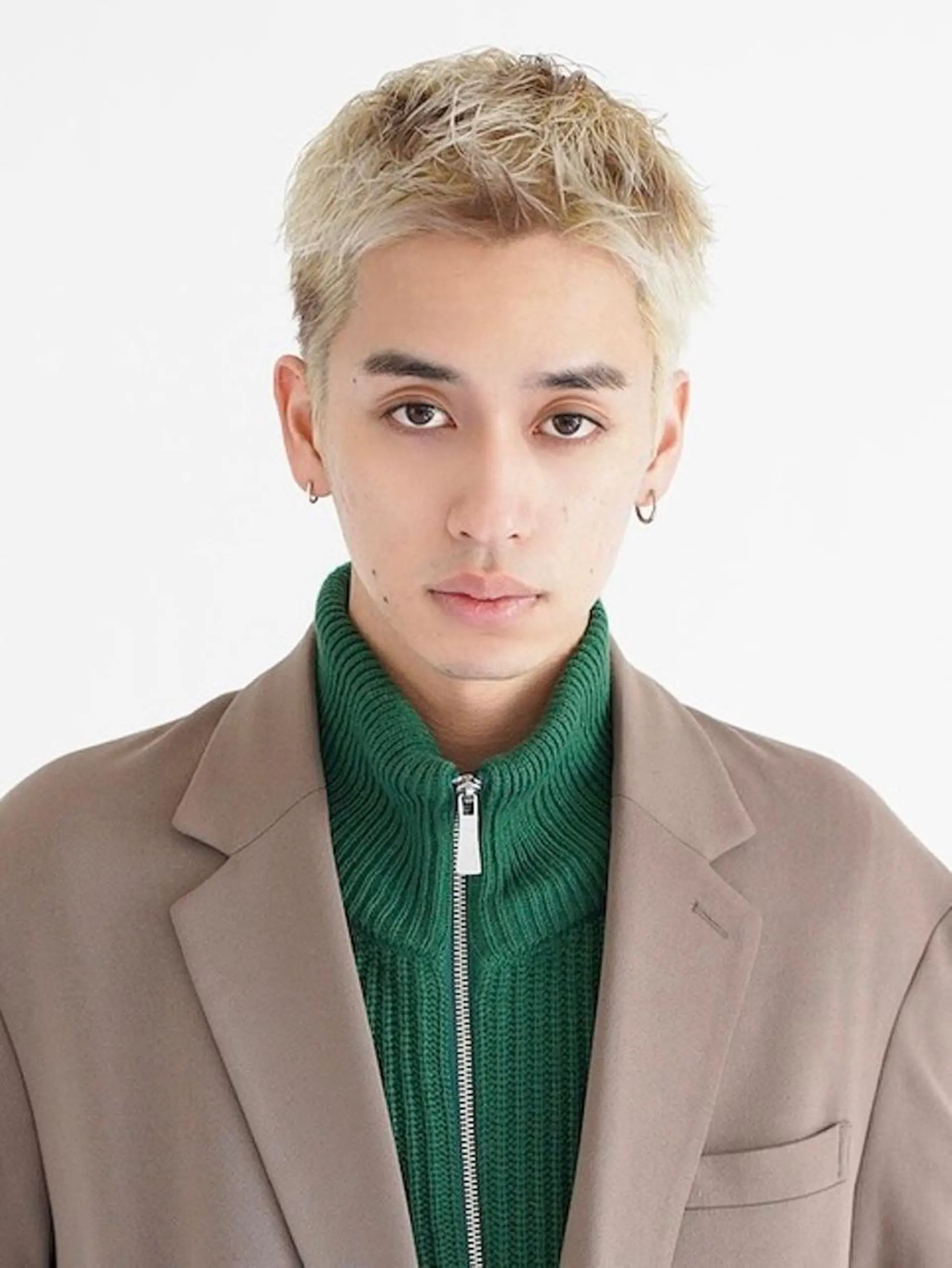 メンズ ブリーチダブルカラー ハイライト/山本喜熙のヘアスタイル