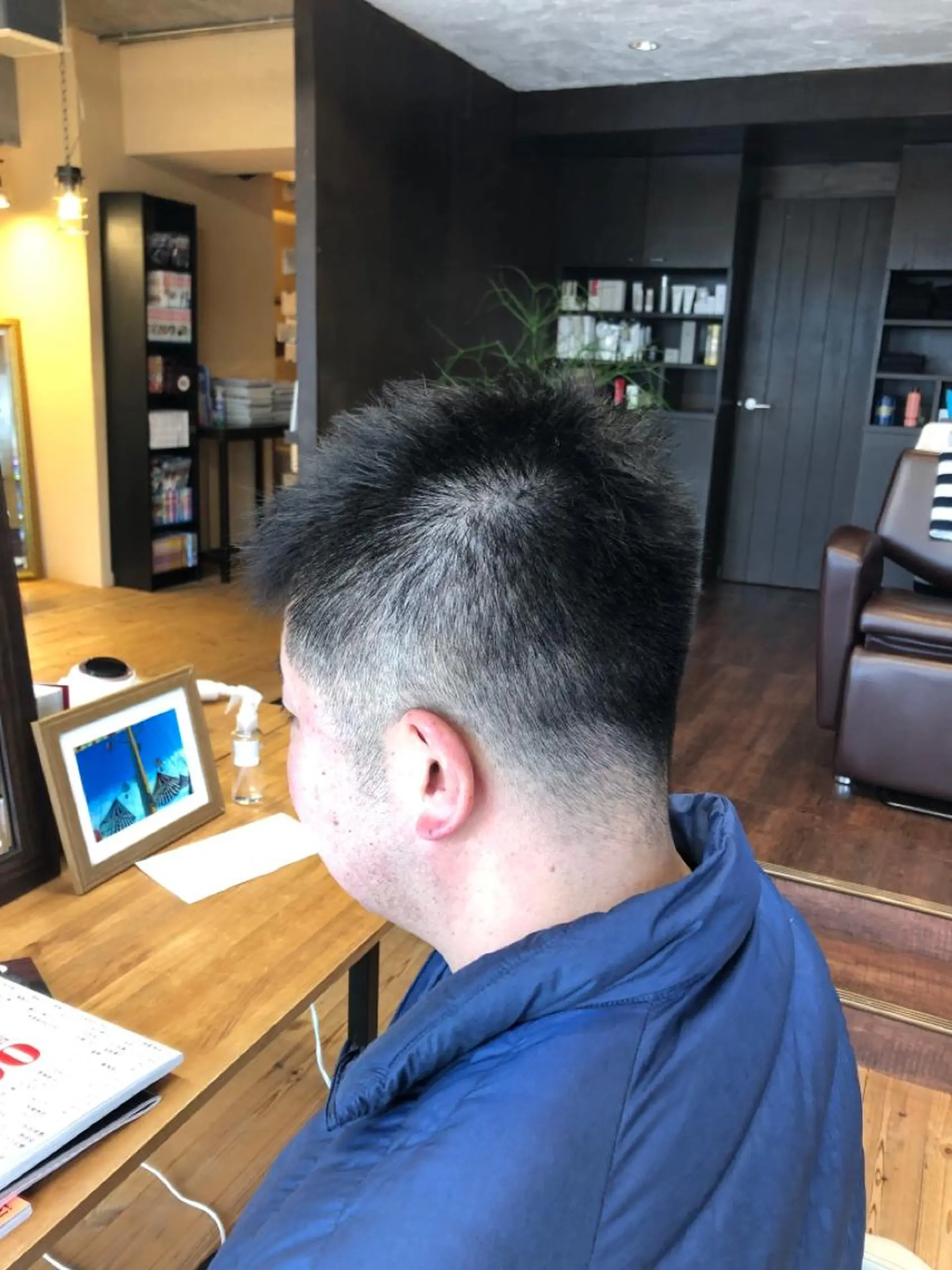 ショート メンズ 刈り上げ カット BEACH　HAIR&NAIL所属・両国駅徒歩1分⭐️ アイロン仕上げのヘアスタイル