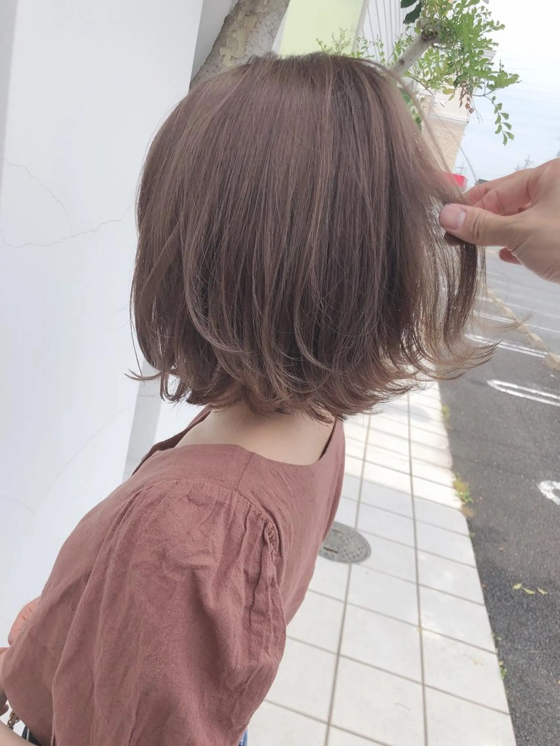 ミディアム ヘアカラー 具志 正太のヘアスタイル