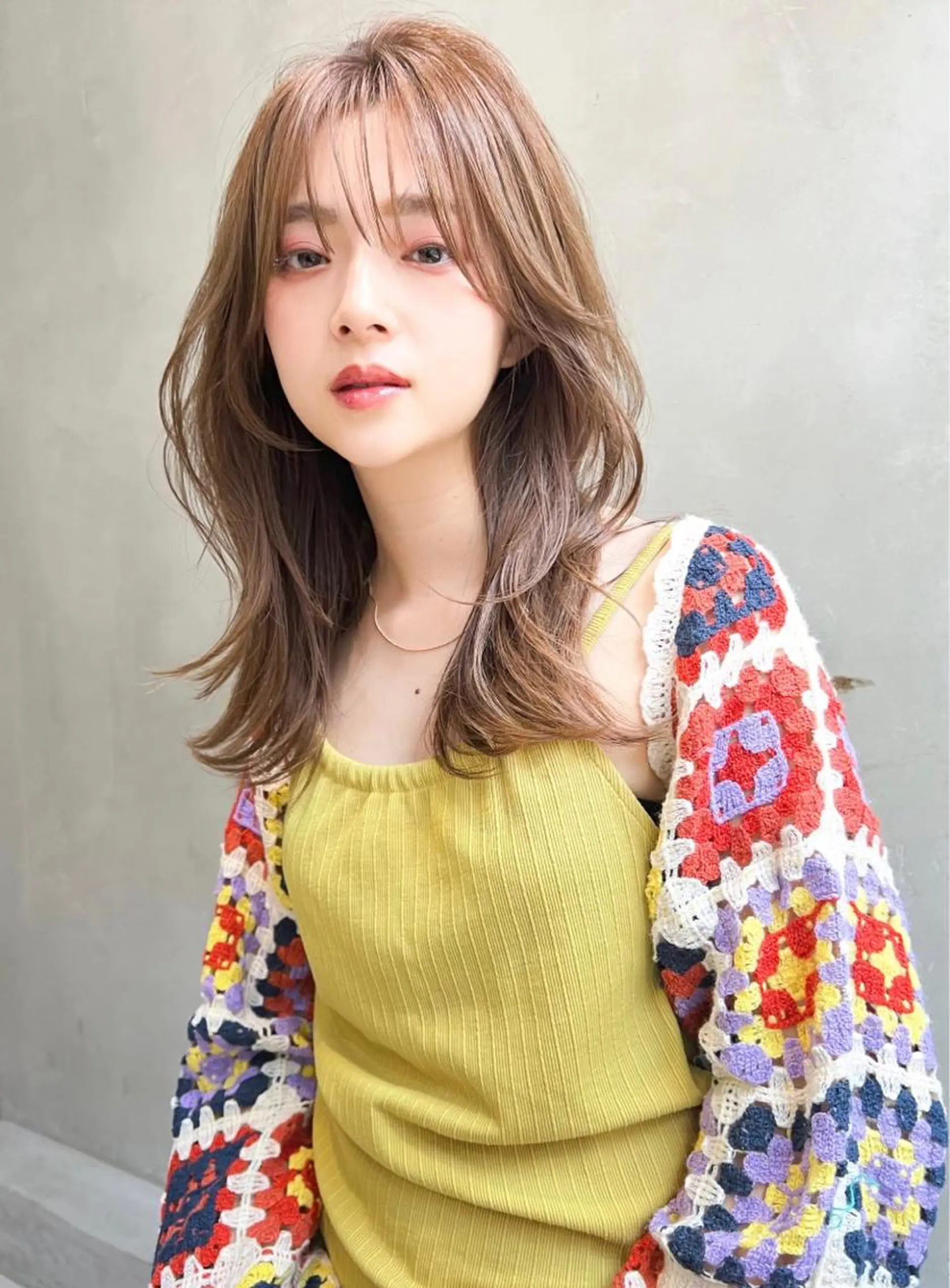 ロング 韓国風ヘア MUSASHI ブリーチカラー◎のヘアスタイル