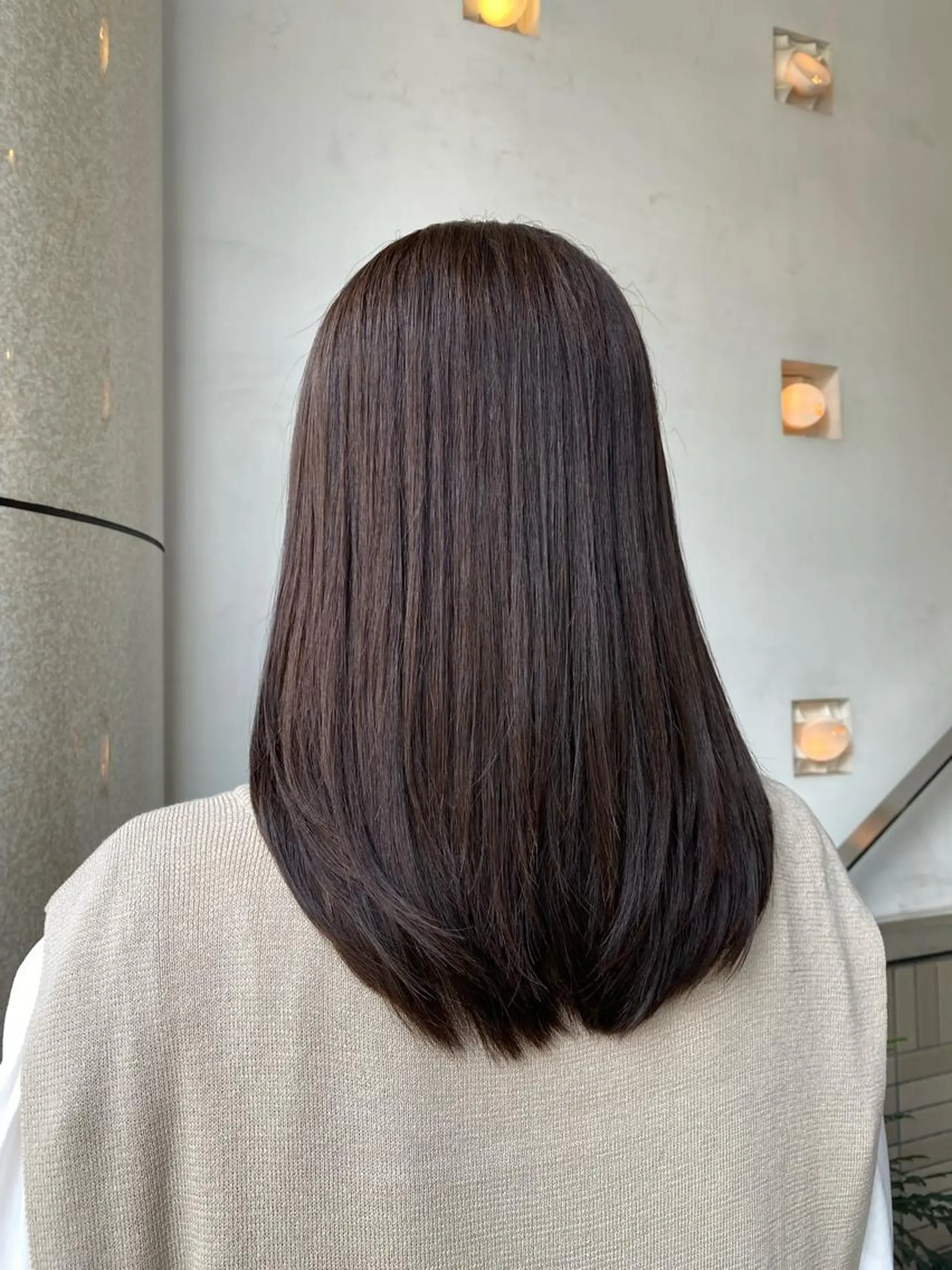 ミディアム カラー グレージュ 髪質改善 ヘアカラー トリートメント 統括マネージャー/ 髪のドクター/前原悟のヘアスタイル