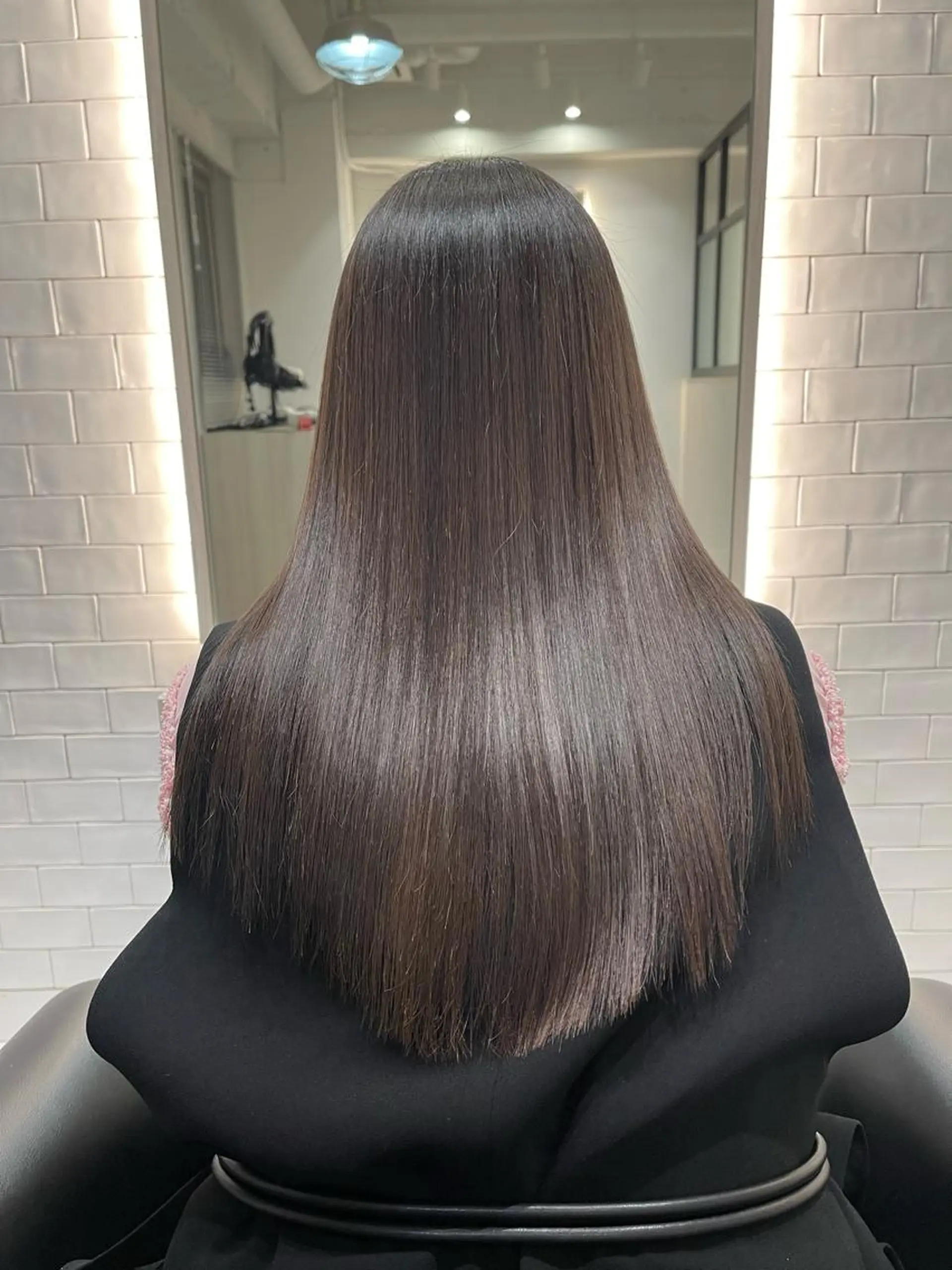 ロング カラー ヘアカラー トリートメント &chaLme   心斎橋所属・emi/髪質改善/ 韓国風/艶カラーのヘアスタイル