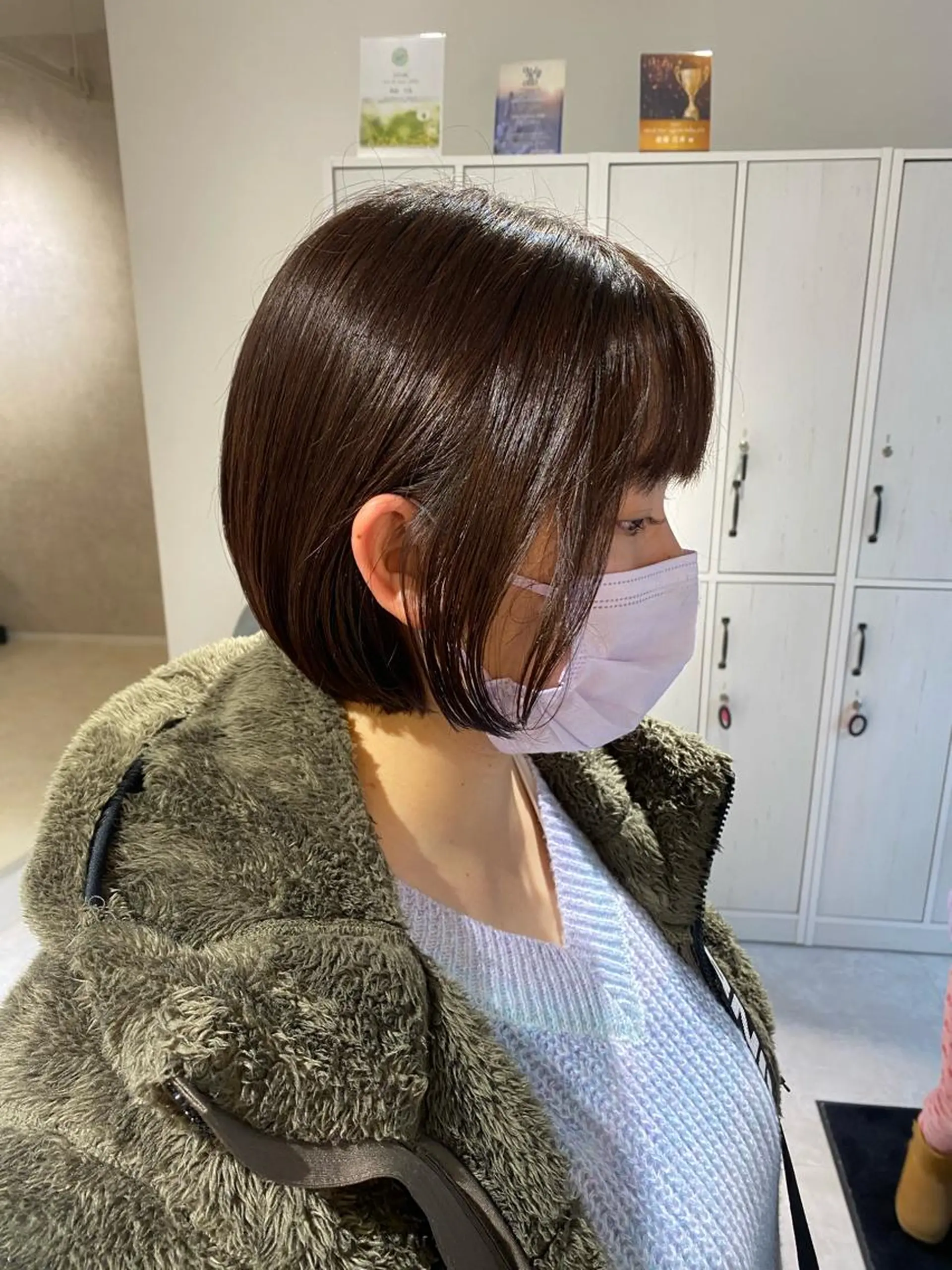 ショート カラー メンズ ショートボブ ボブ ショートヘア 縮毛矯正とレイヤー /杉村凜汰郎のヘアスタイル