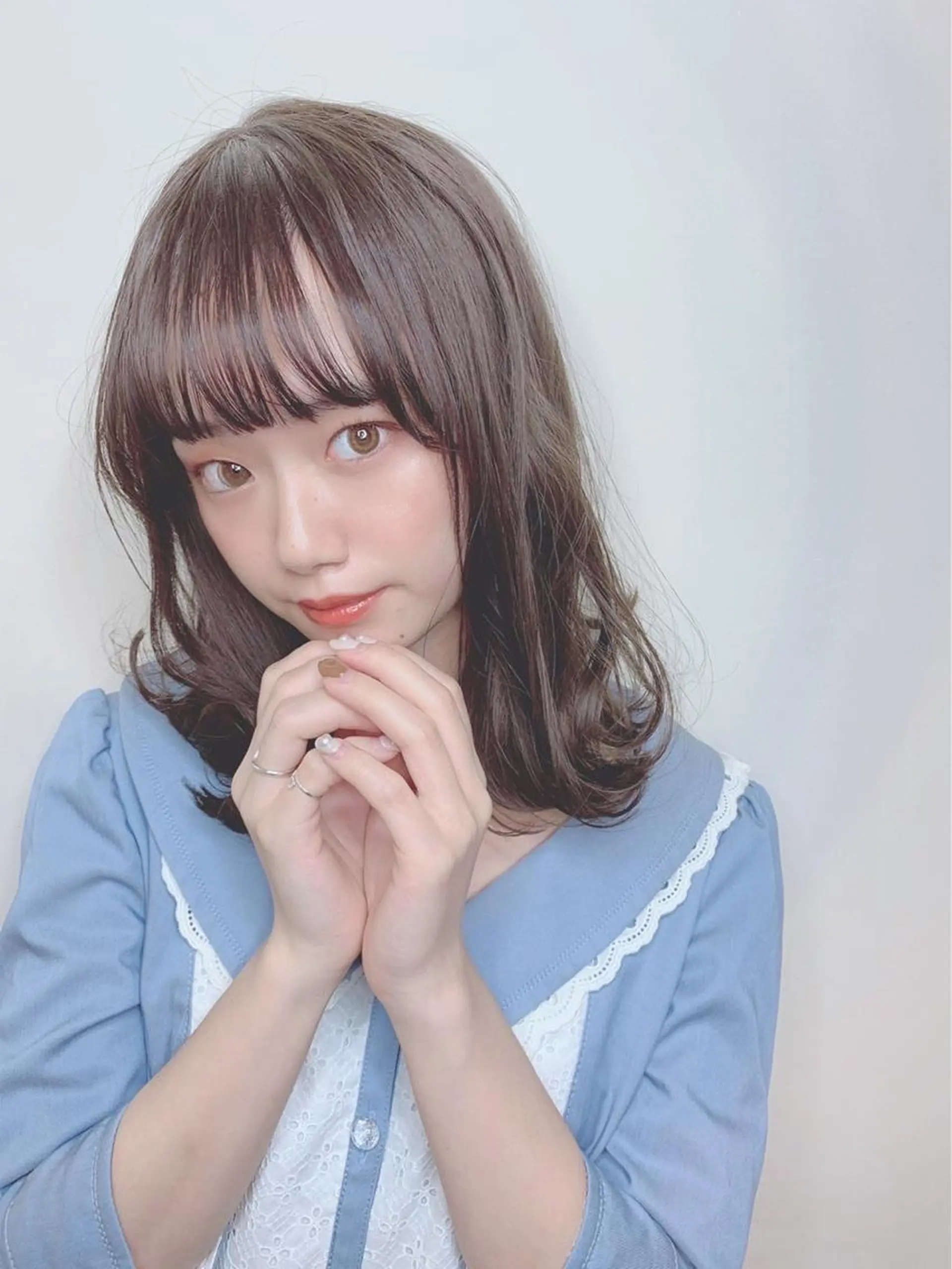 セミロング カラー パーマ ヘアアレンジ 【公式】amble luxe池袋東口🩷のヘアスタイル