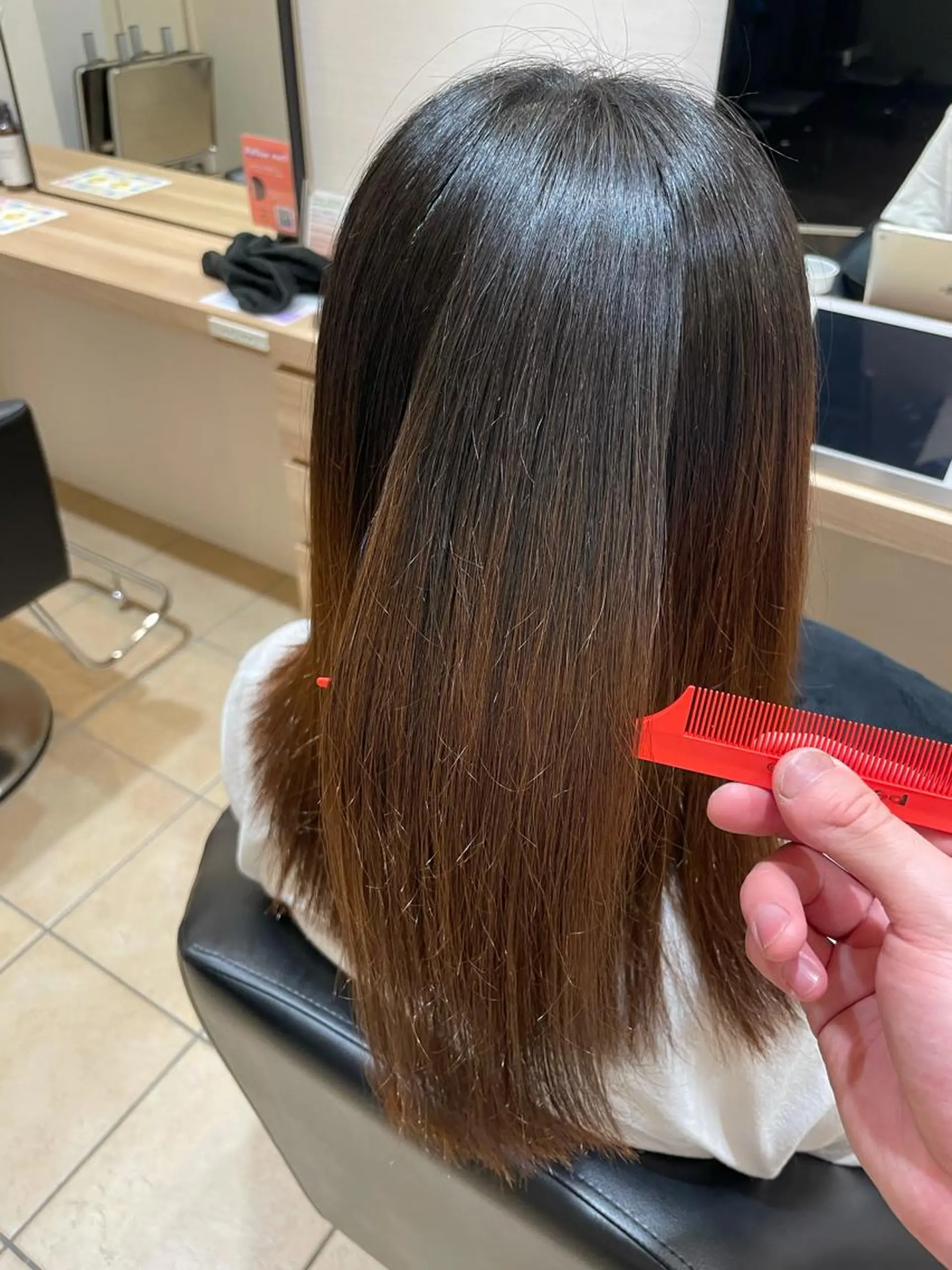 ミディアム パーマ 縮毛矯正 GO TODAY シェアサロン 原宿Verno店所属・ブリーチ/髪質改善/ ボブ特化/よしきのヘアスタイル