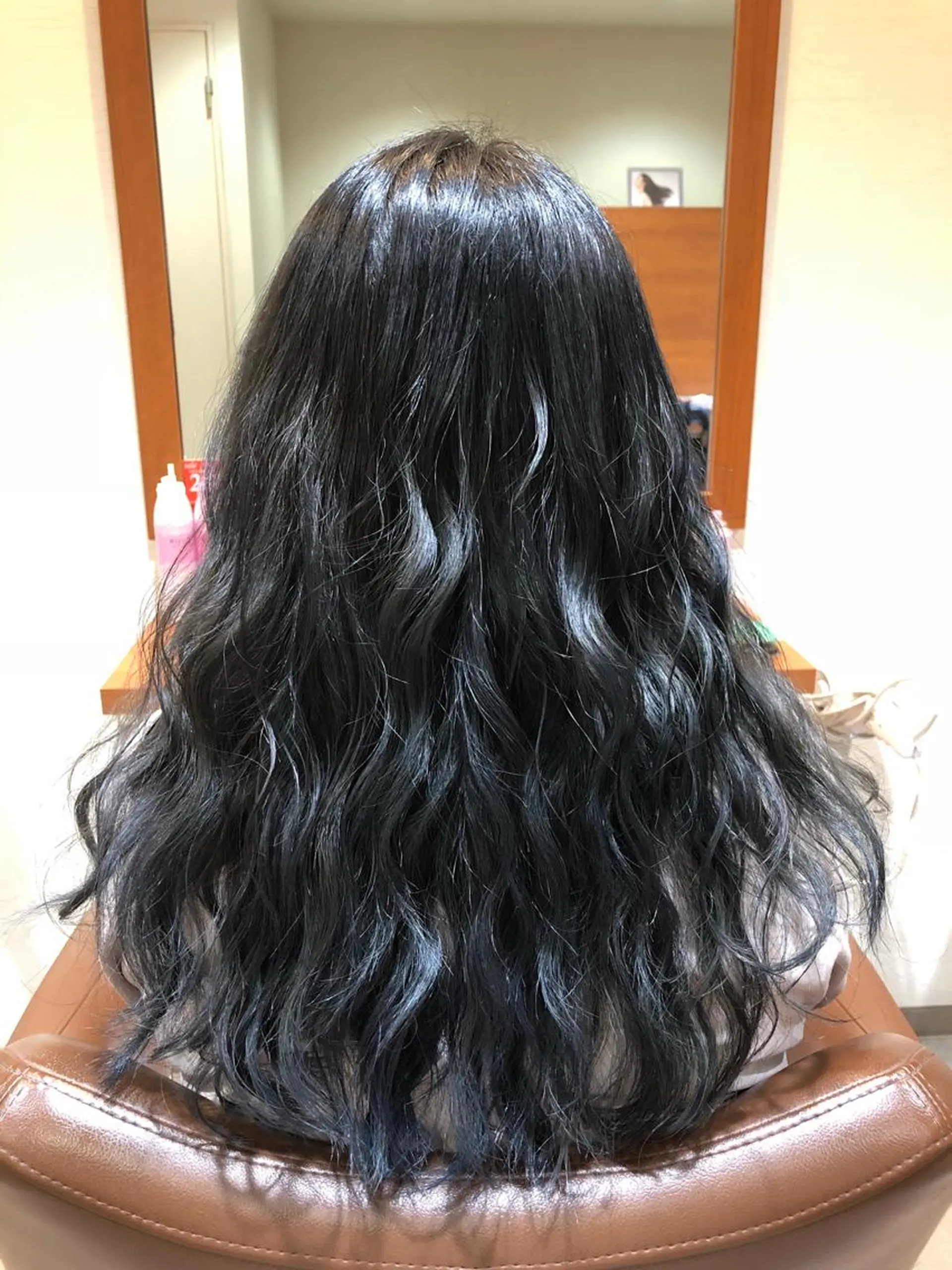 ロング カラー アッシュ ブルーカラー ブルーアッシュ 萩原 凌✄﻿のヘアスタイル