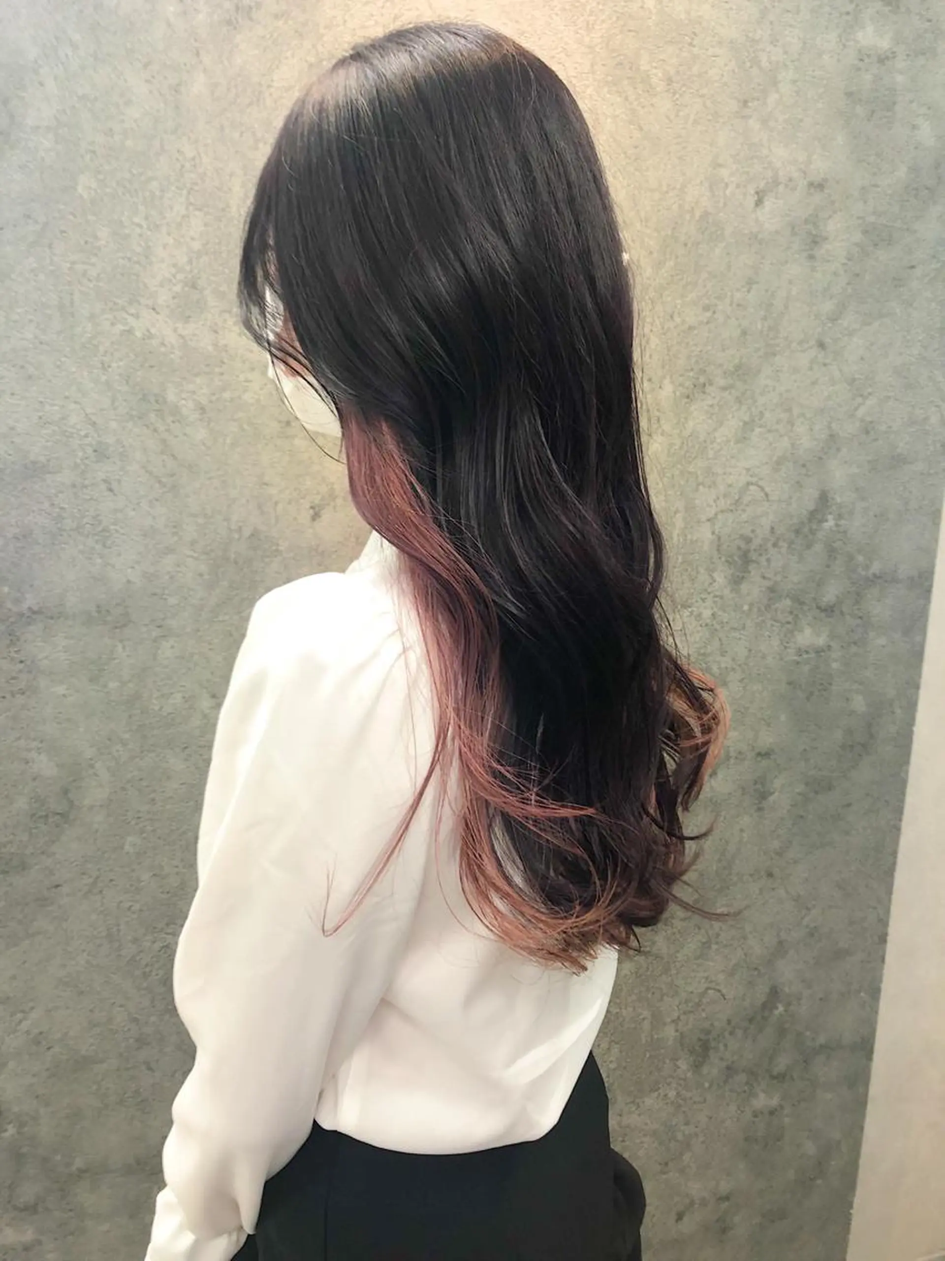 ロング カット ヘアカラー トリートメント 所渉/韓国レイヤー /ウルフカットのヘアスタイル