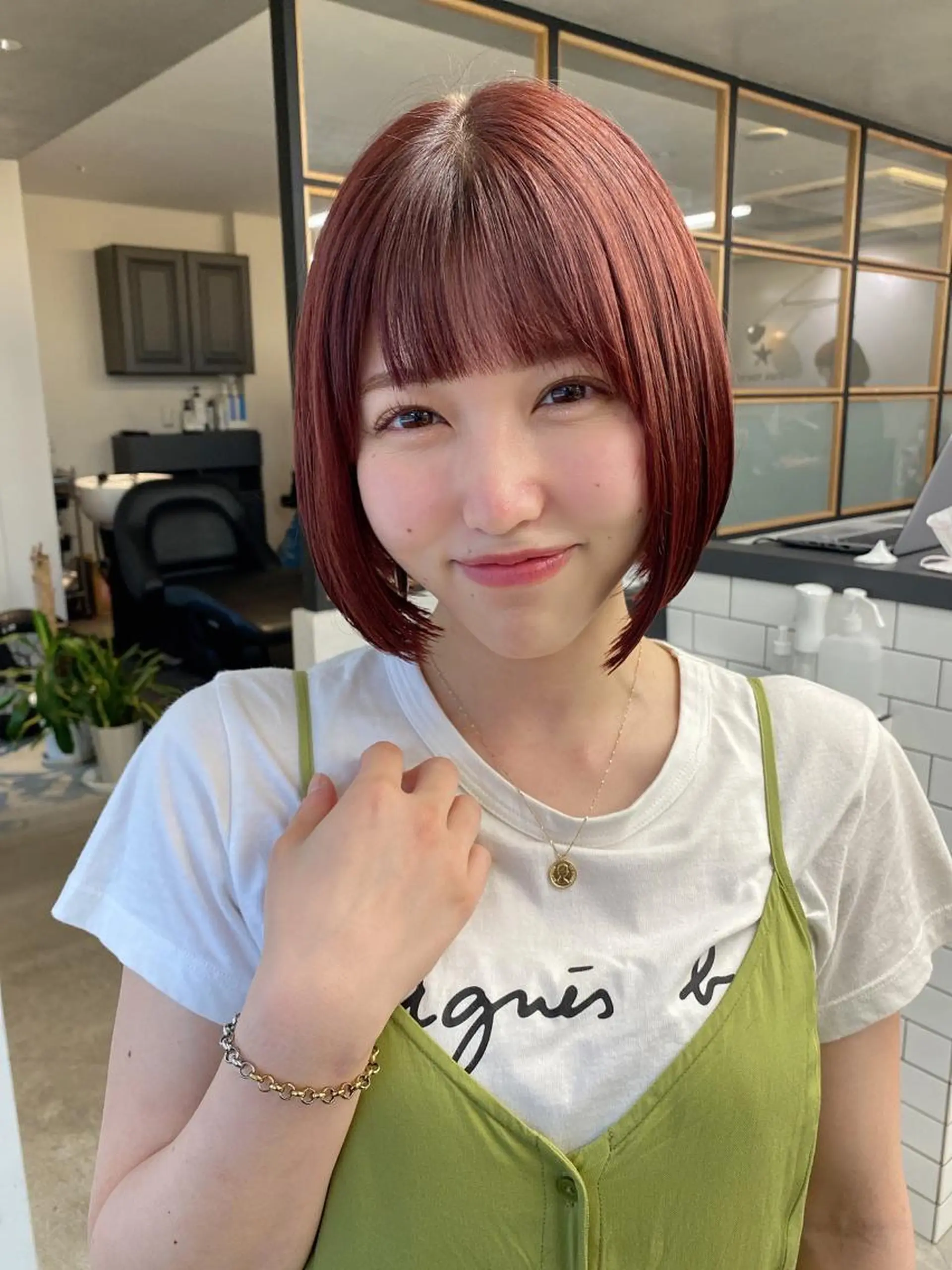 ミディアム カット ✨大人韓国レイヤー ✨吉原 潤✨のヘアスタイル