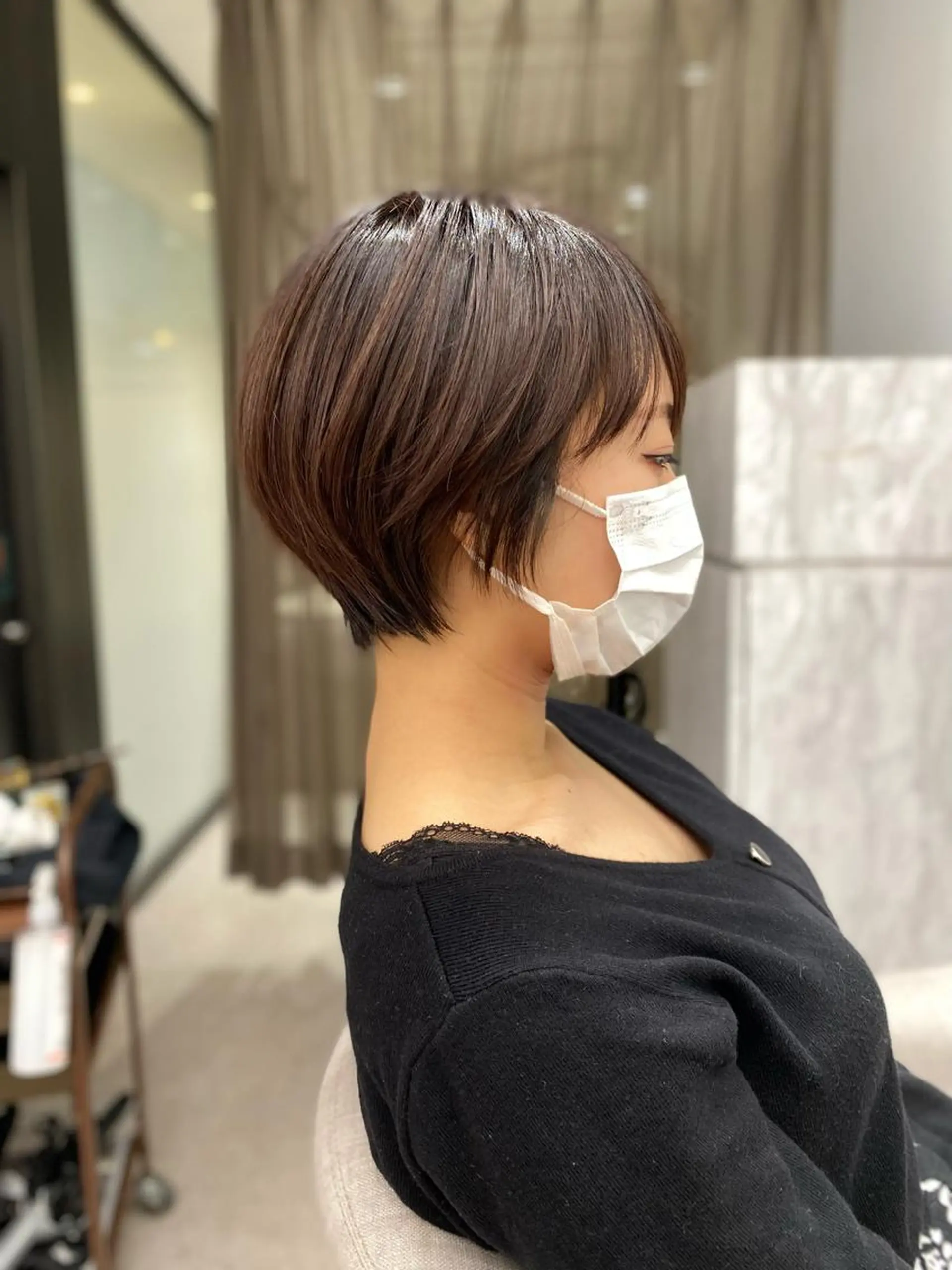 ショート 京都レイヤーカット/ 縮毛矯正/羽柴りくのヘアスタイル