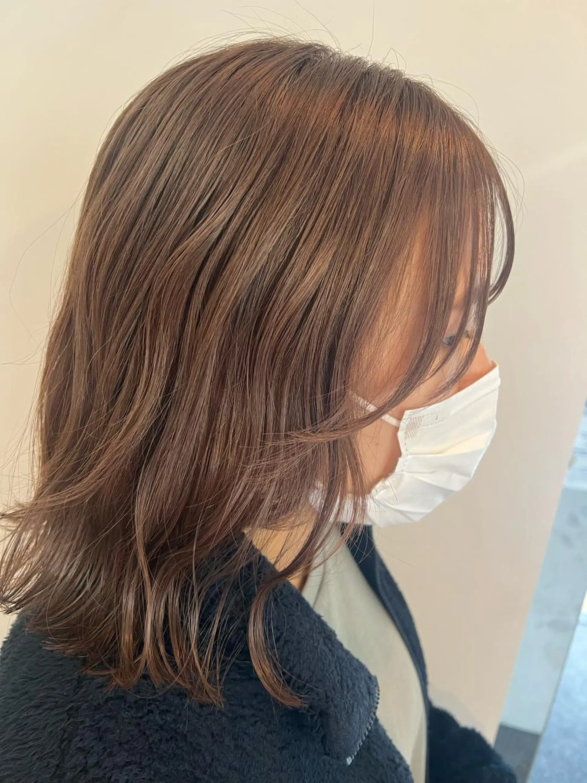 ミディアム カラー ヘアアレンジ カット ヘアカラー APREKO SAYAKAのヘアスタイル