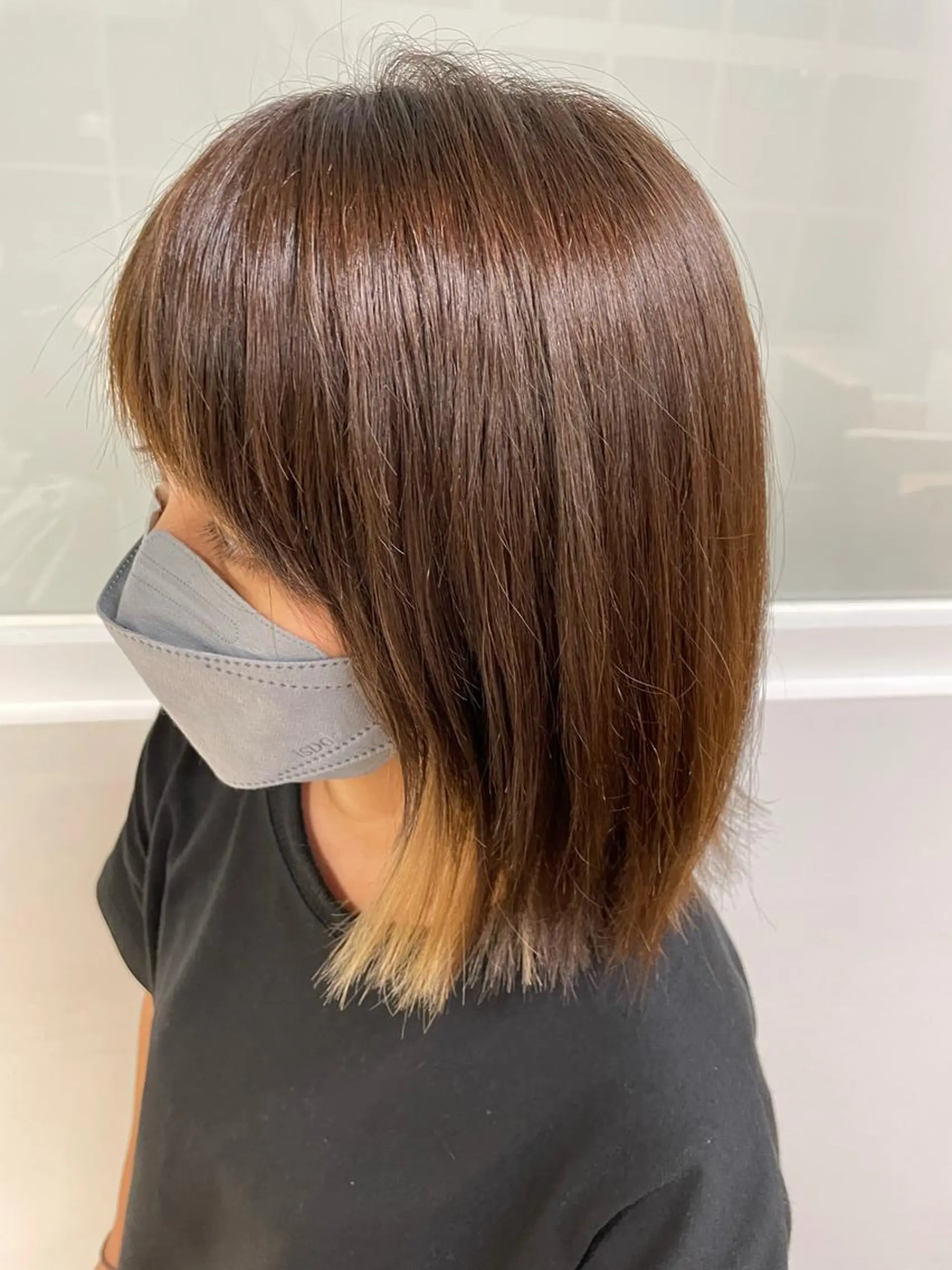 ミディアム ヘアカラー 瓜生一希/ 髪質改善のヘアスタイル