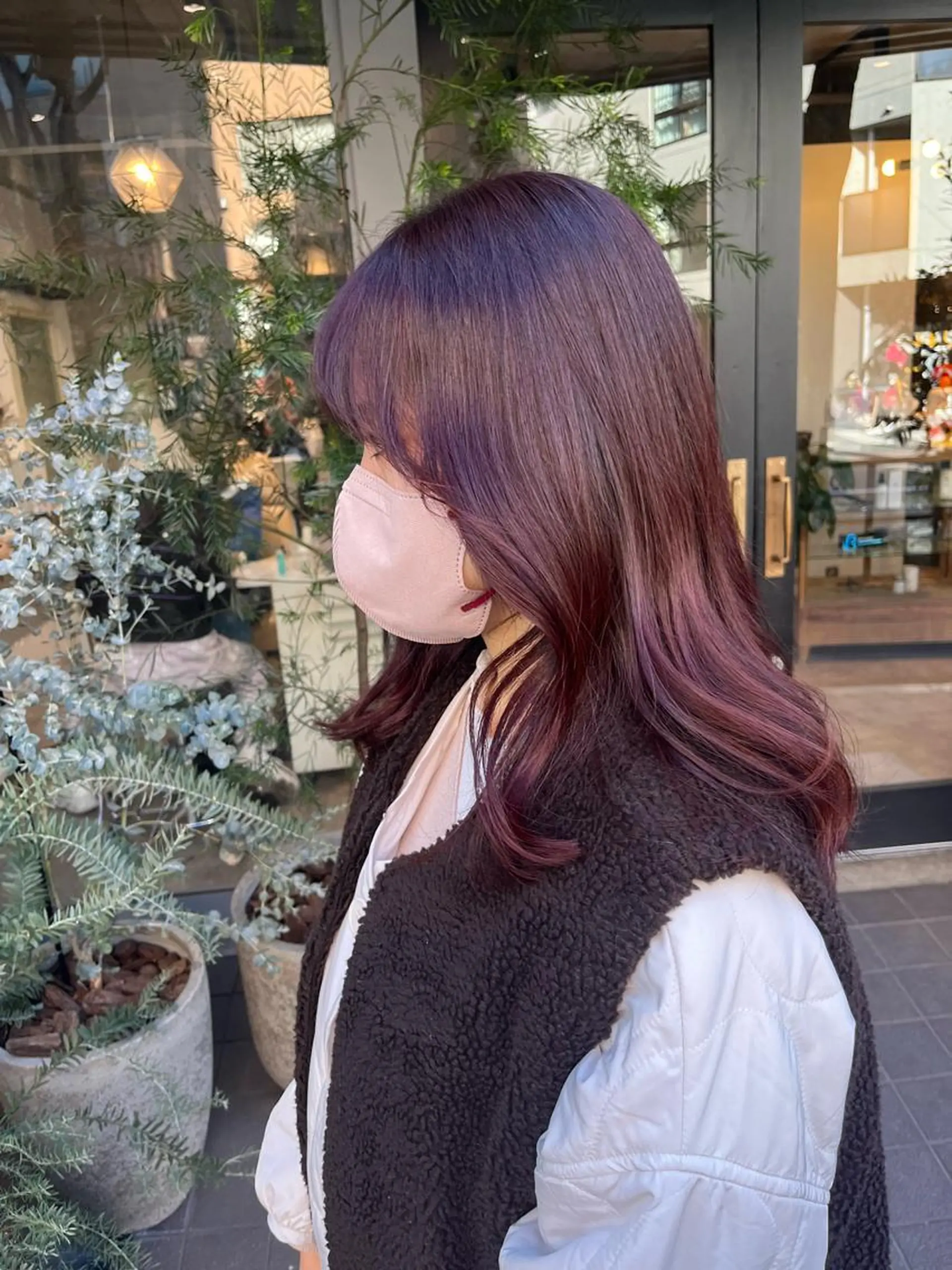 ミディアム ヘアカラー ZEST kalon RINAのヘアスタイル