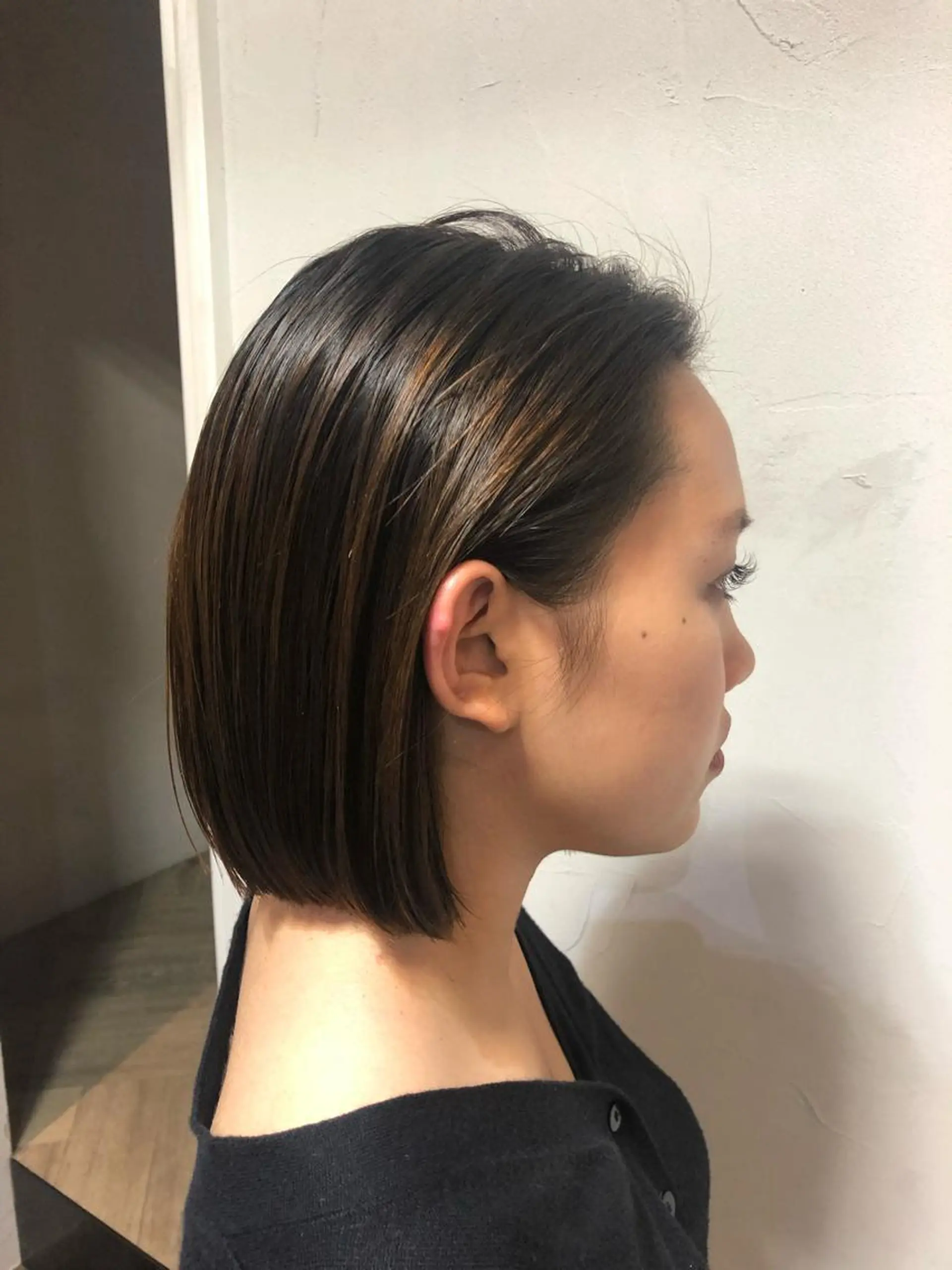 ショート ボブ 外ハネヘア 千葉 郁也のヘアスタイル