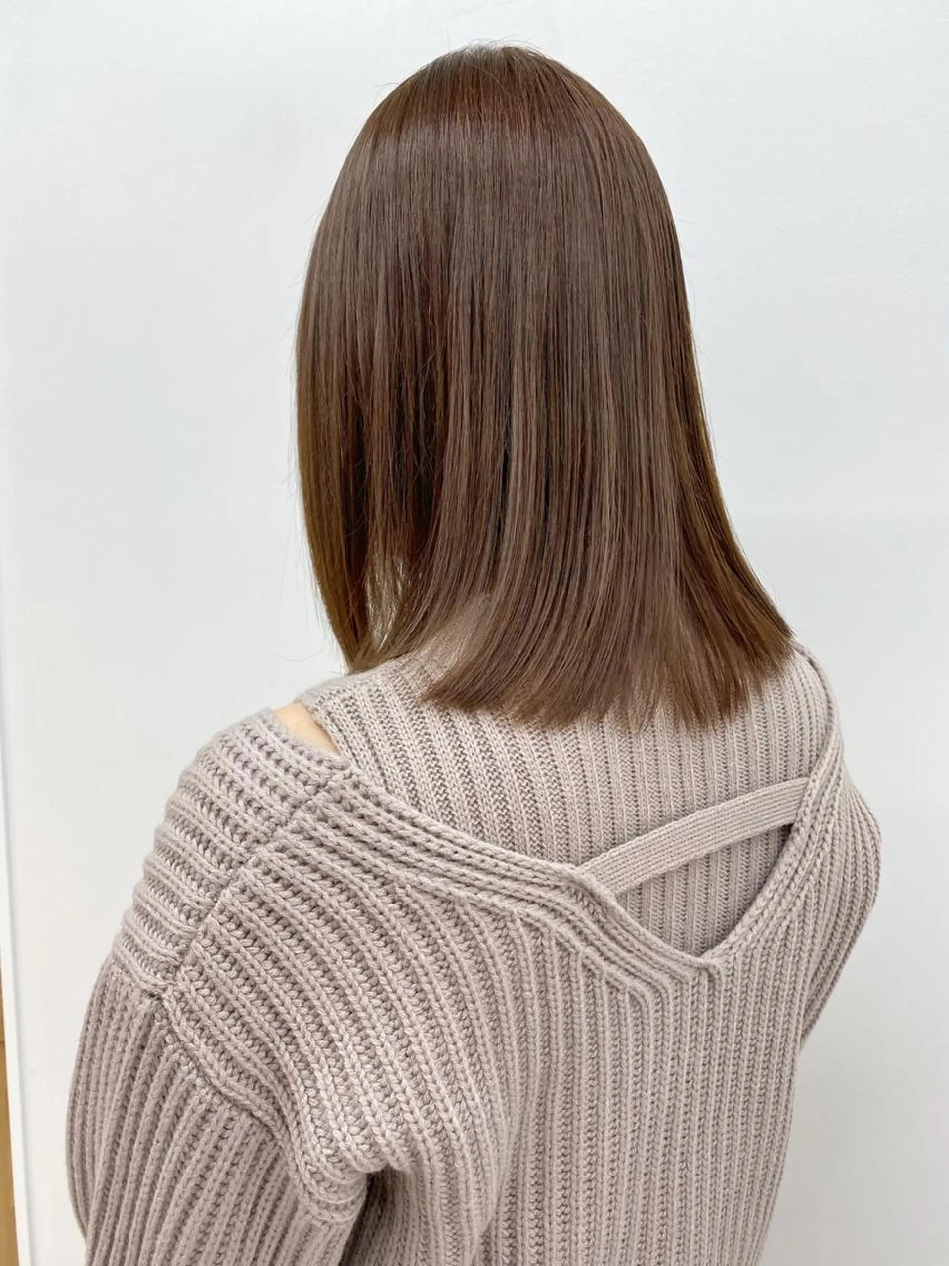 ミディアム カラー ベージュカラー ヘアカラー lar 立川南口所属・レイヤーボブ/ボブ 仲川和人のヘアスタイル