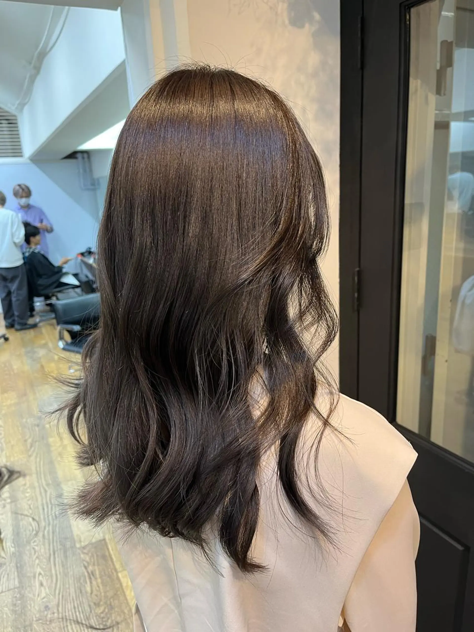 ロング Airi 韓国y2k レイヤーカットのヘアスタイル