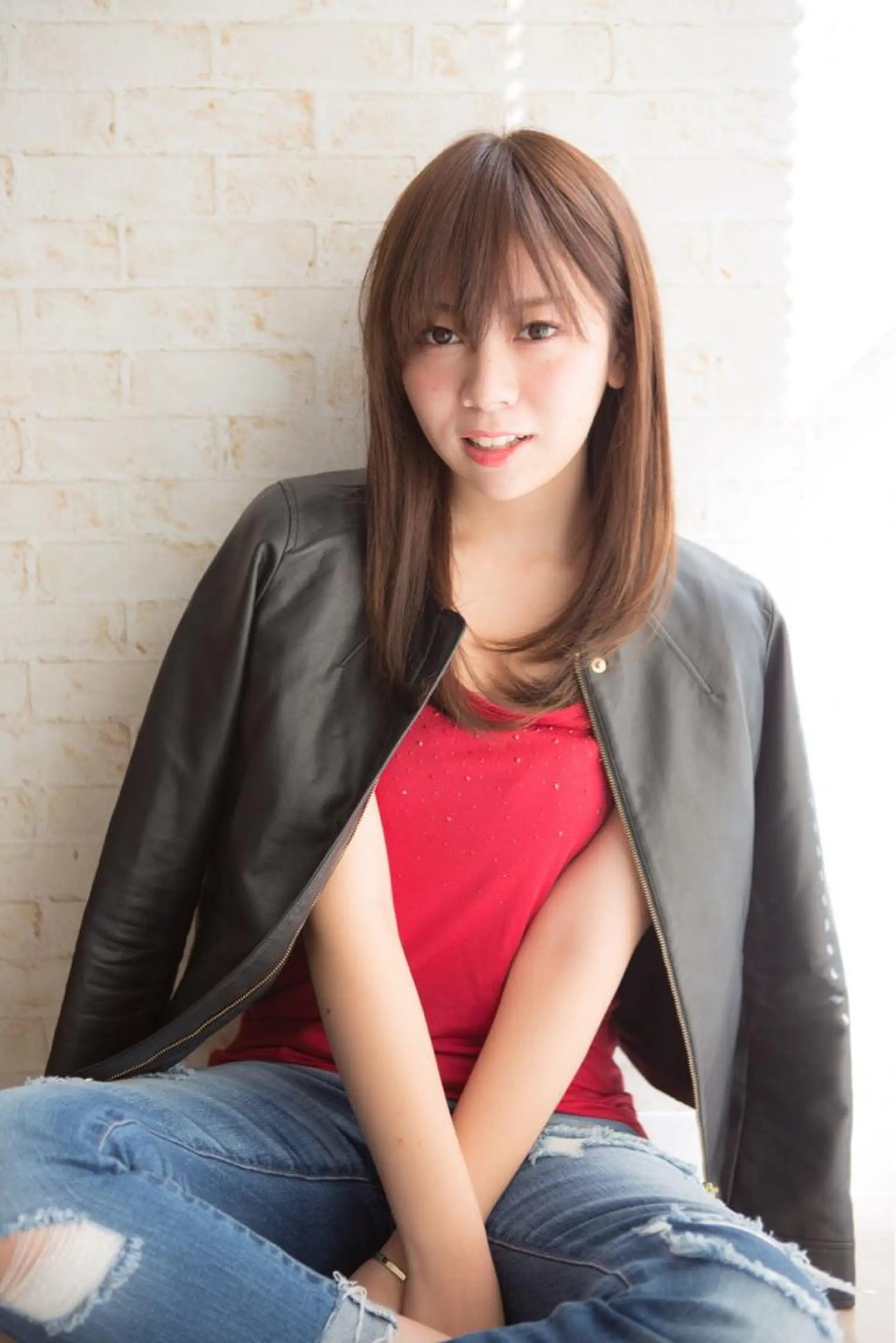 セミロング 角 大輔のヘアスタイル